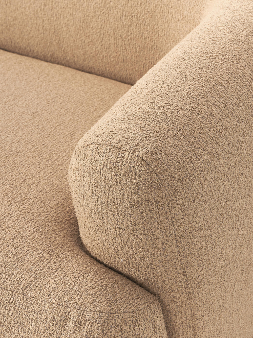 Modulares Bouclé-Ecksofa Sofia (3-Sitzer)