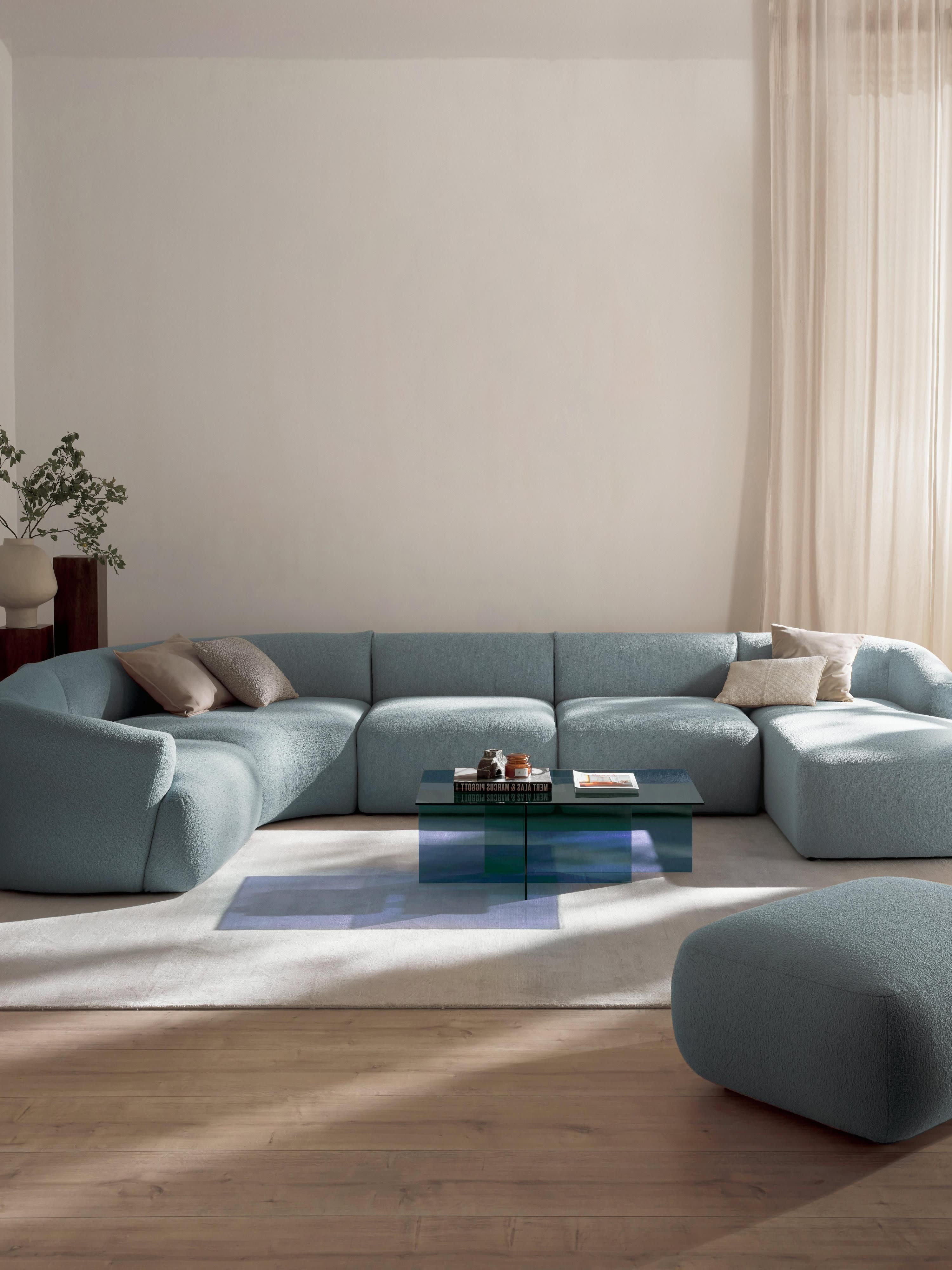 Modulares Bouclé-XL-Sofa Sofia