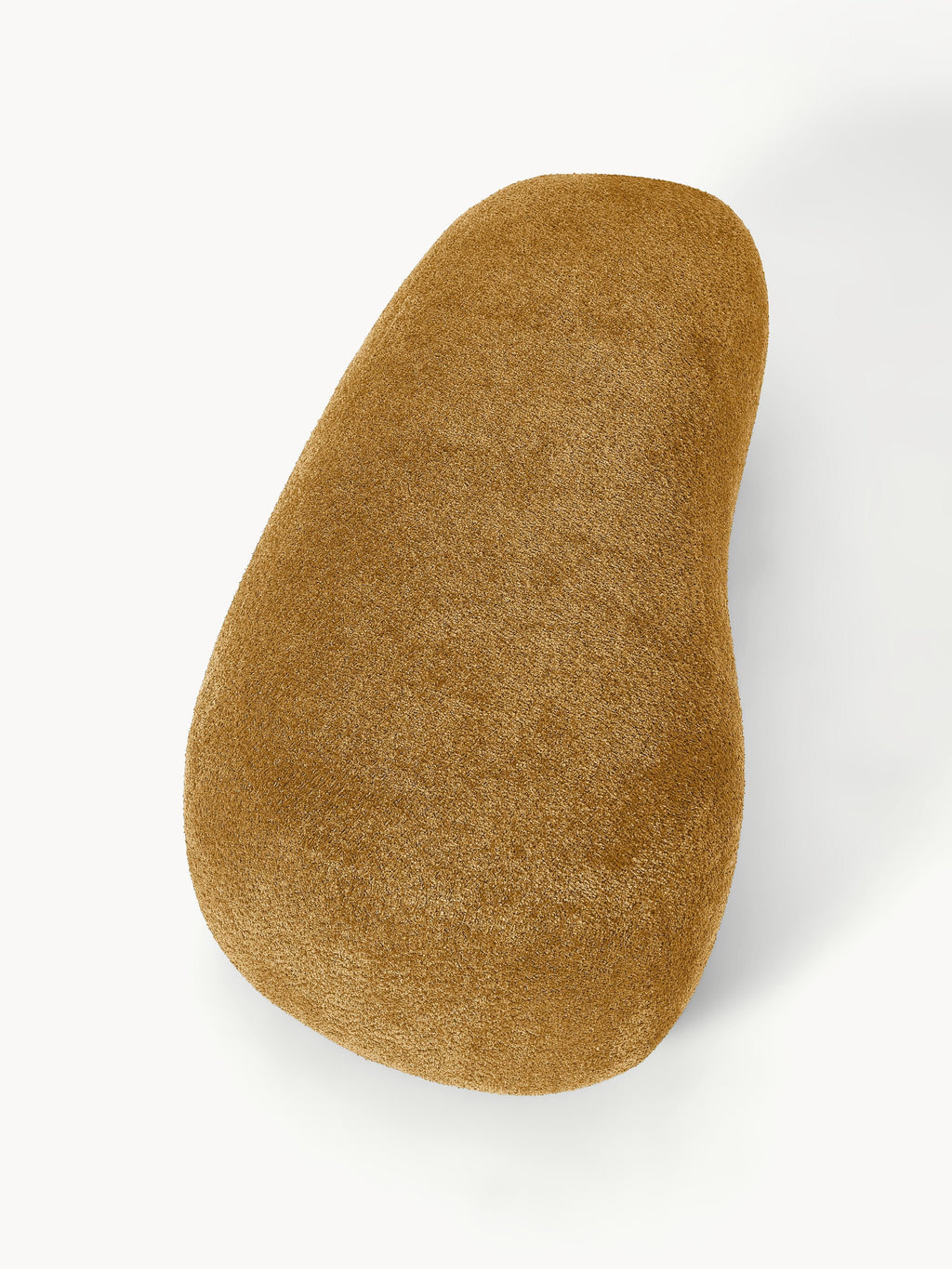 XL-Hocker Alba aus Teddy-Bouclé