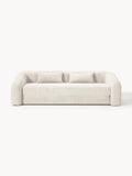 Galeriebild 1 - Schlafsofa Eliot (3-Sitzer) aus Teddy-Bouclé