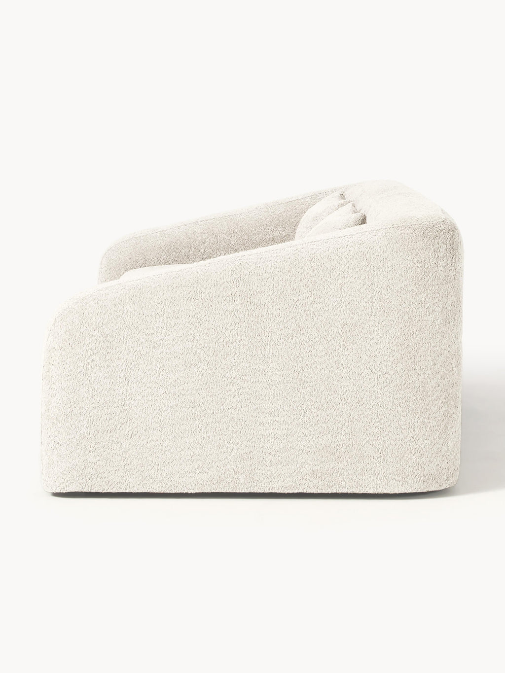 Schlafsofa Eliot (3-Sitzer) aus Teddy-Bouclé