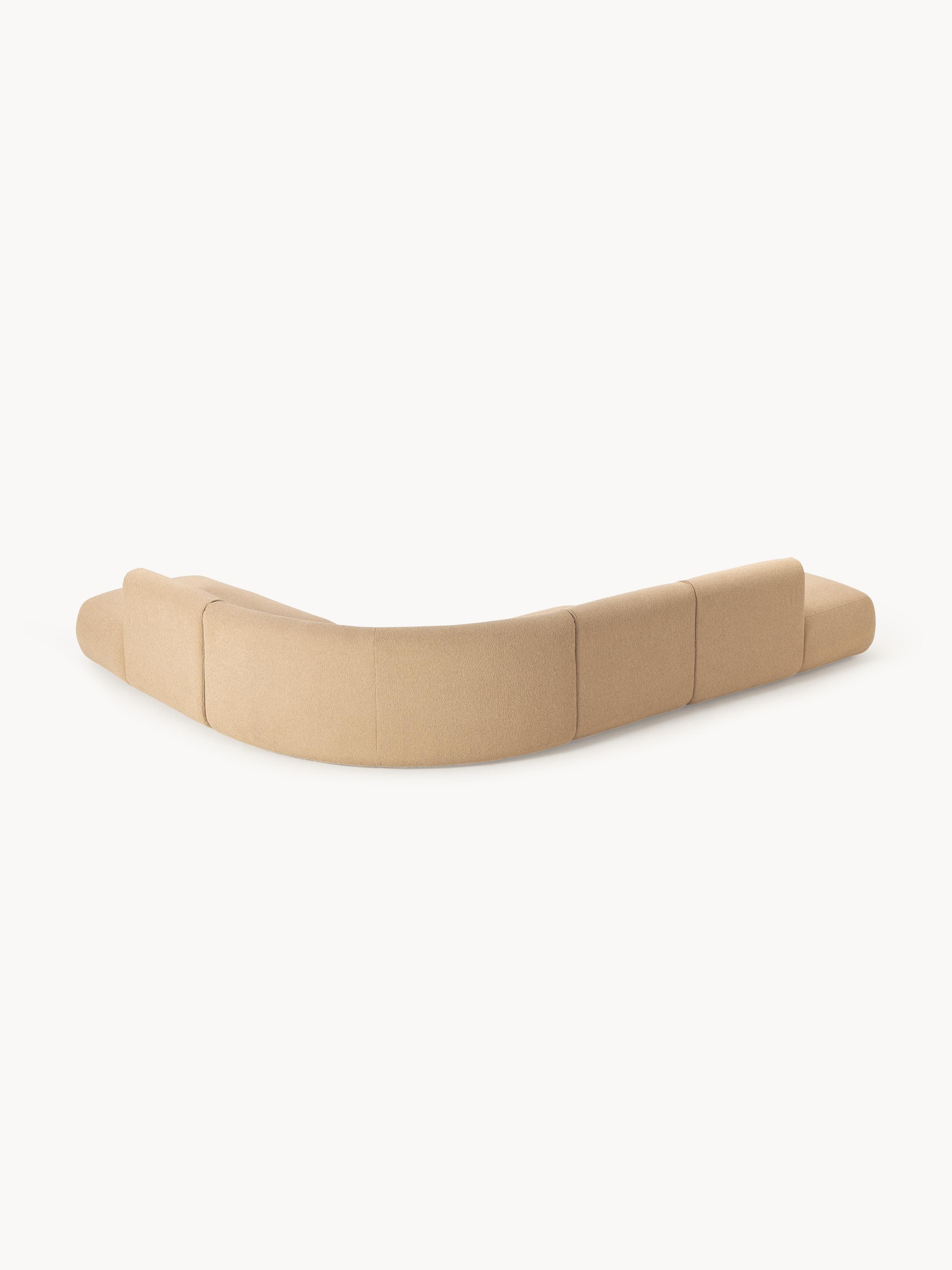 Modulares Bouclé-Ecksofa Sofia (4-Sitzer)