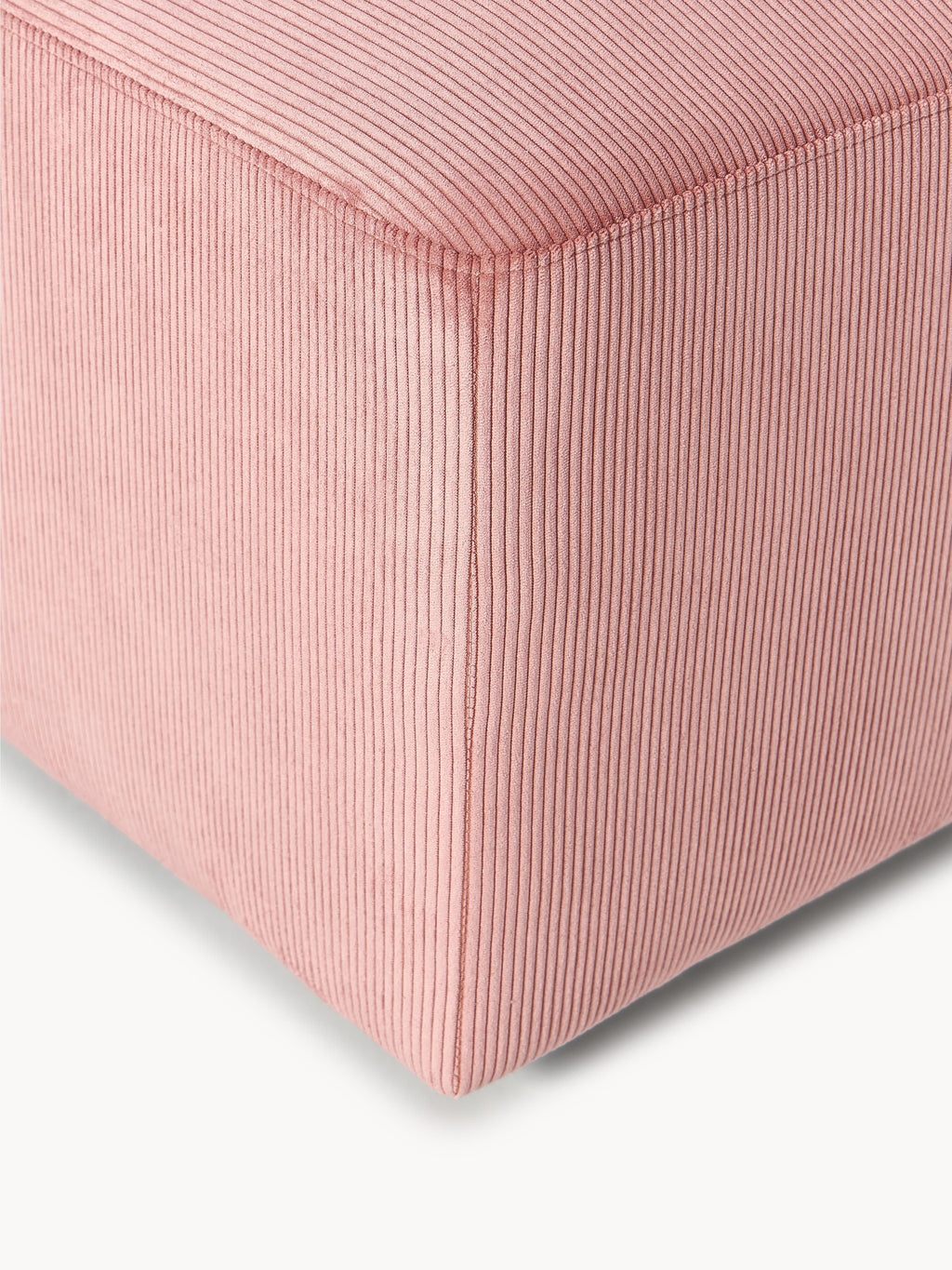 XL Sofa-Hocker Melva aus Cord, B 116 x T 72 cm