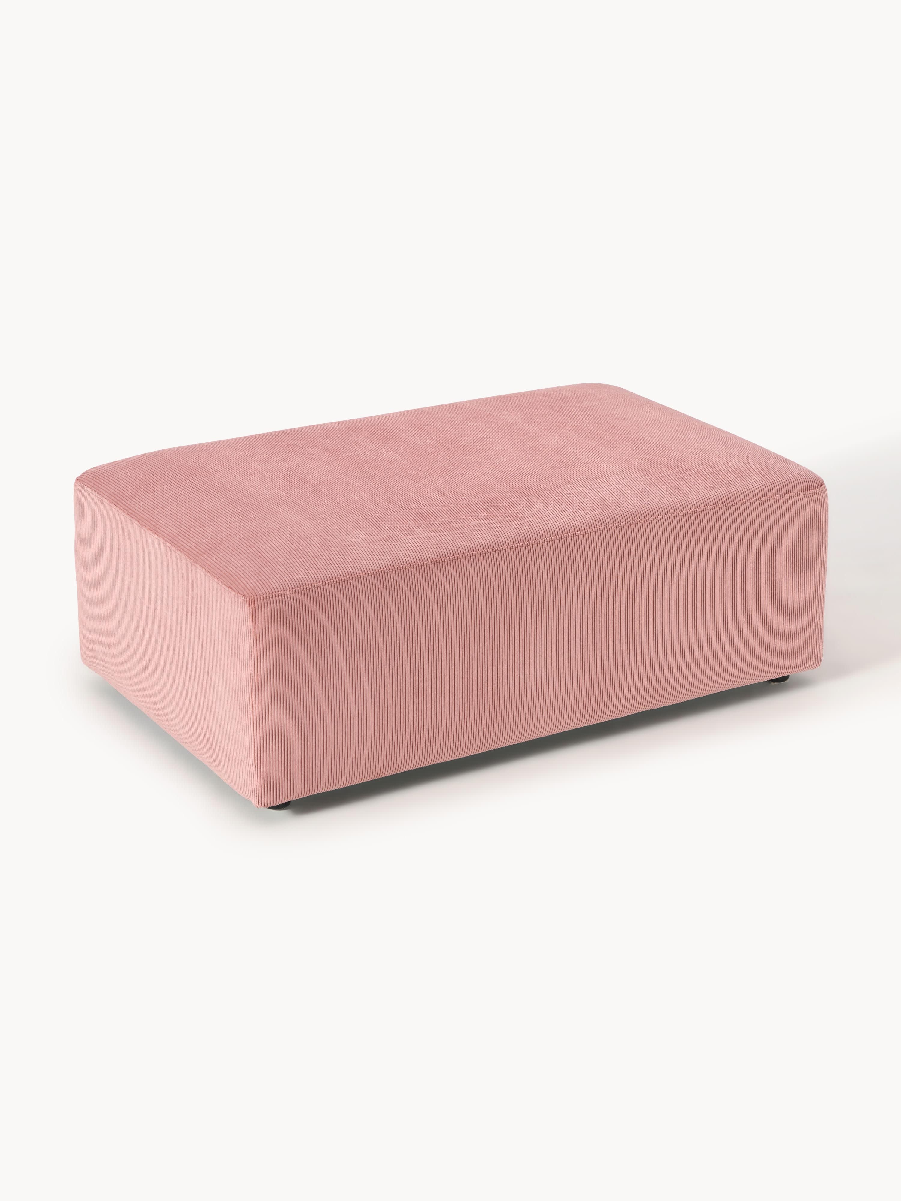 XL Sofa-Hocker Melva aus Cord, B 116 x T 72 cm