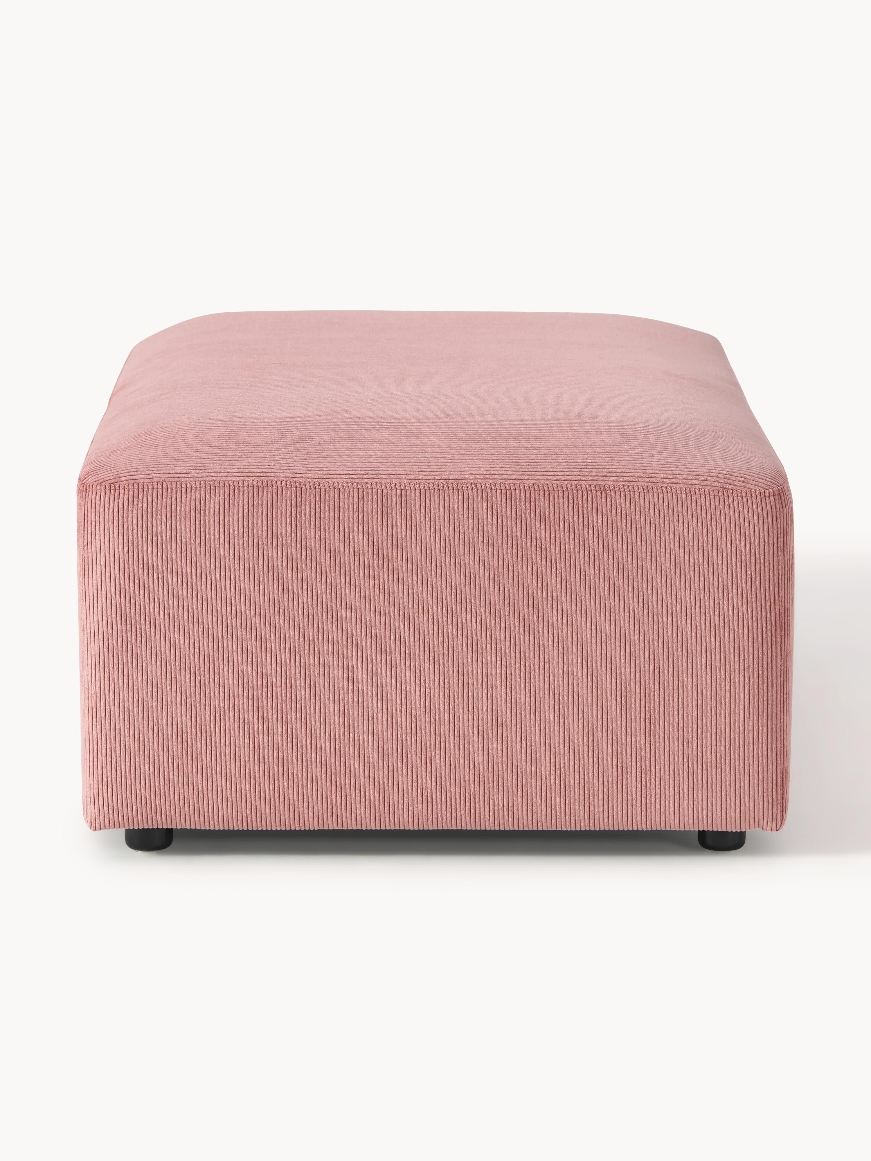 XL Sofa-Hocker Melva aus Cord, B 116 x T 72 cm