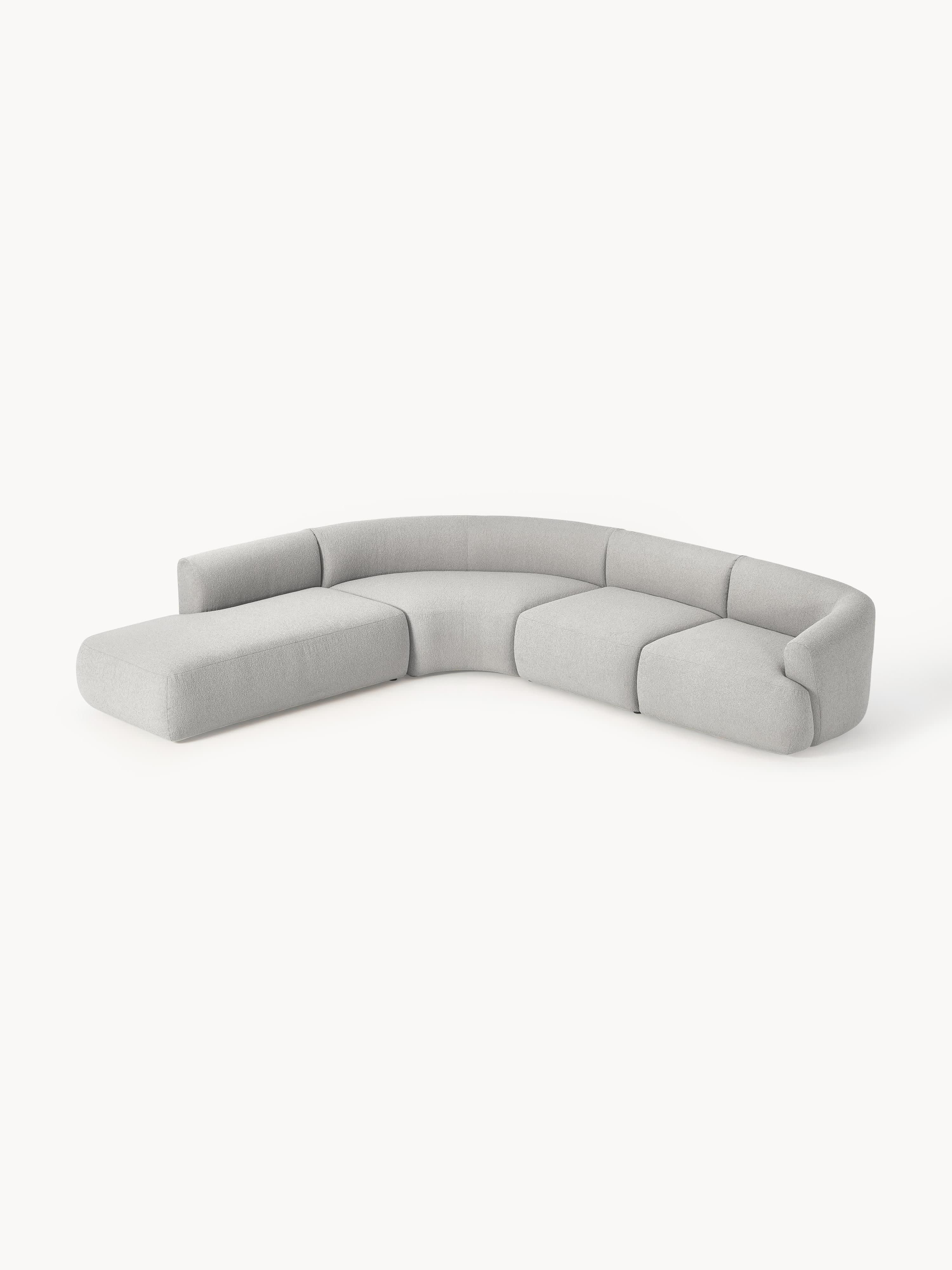 Modulares Bouclé-Ecksofa Sofia (4-Sitzer)