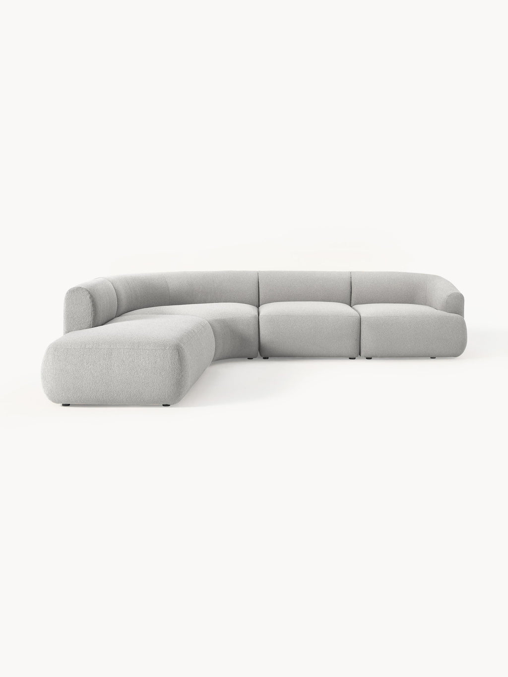 Galeriebild 1 - Modulares Bouclé-Ecksofa Sofia (4-Sitzer)