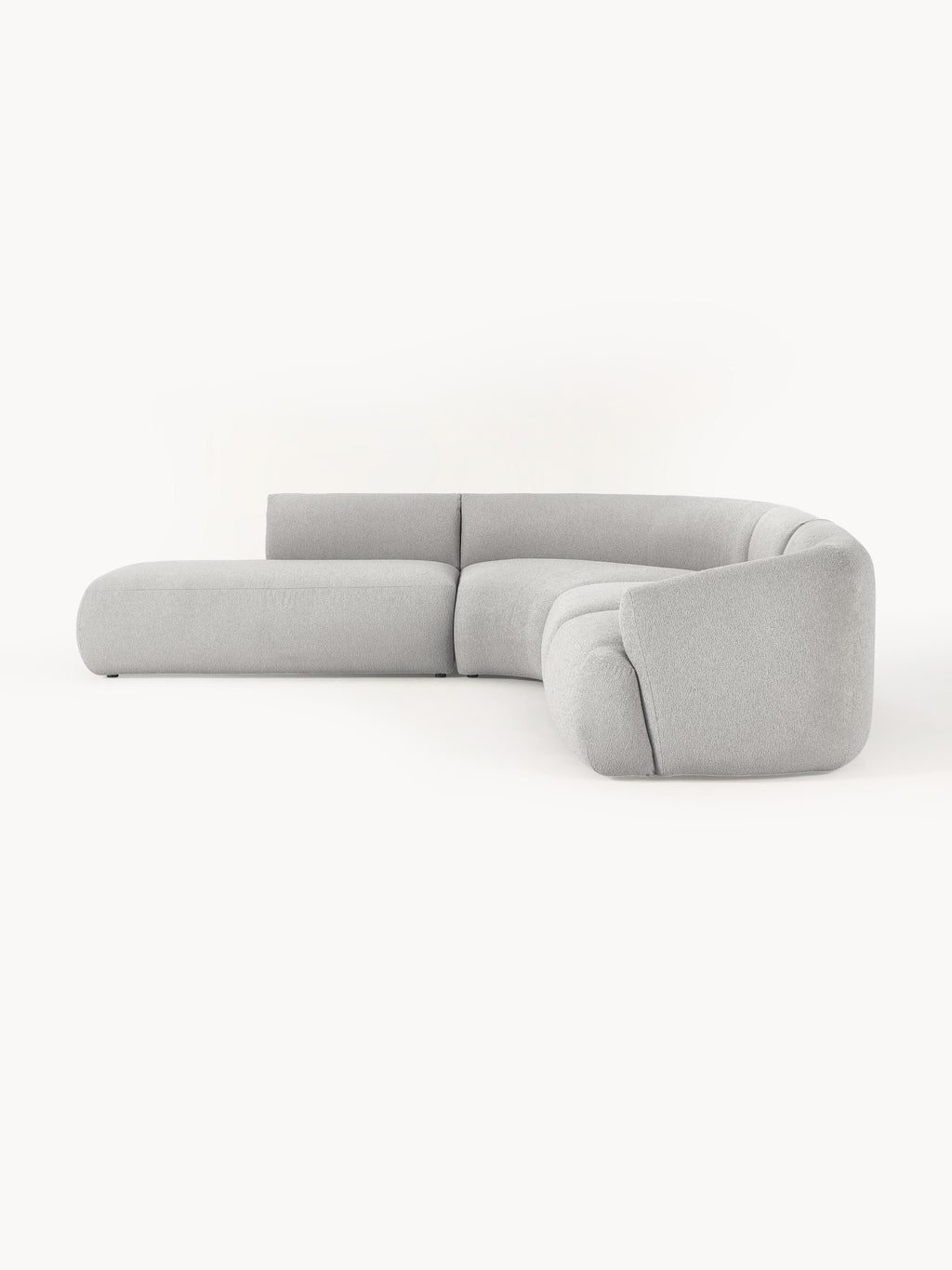 Modulares Bouclé-Ecksofa Sofia (4-Sitzer)