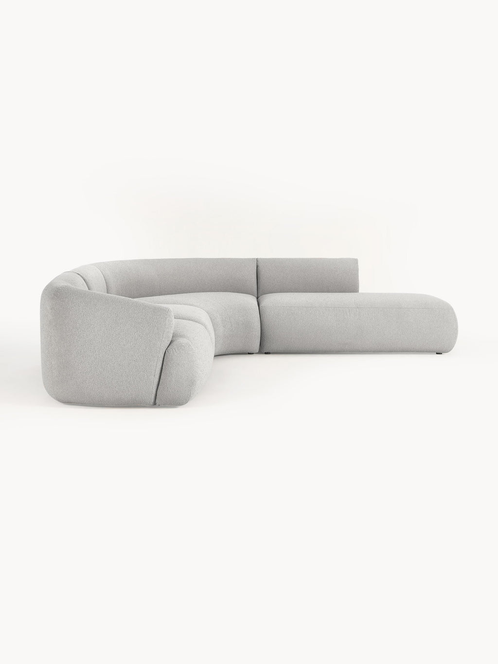 Modulares Bouclé-Ecksofa Sofia (4-Sitzer)