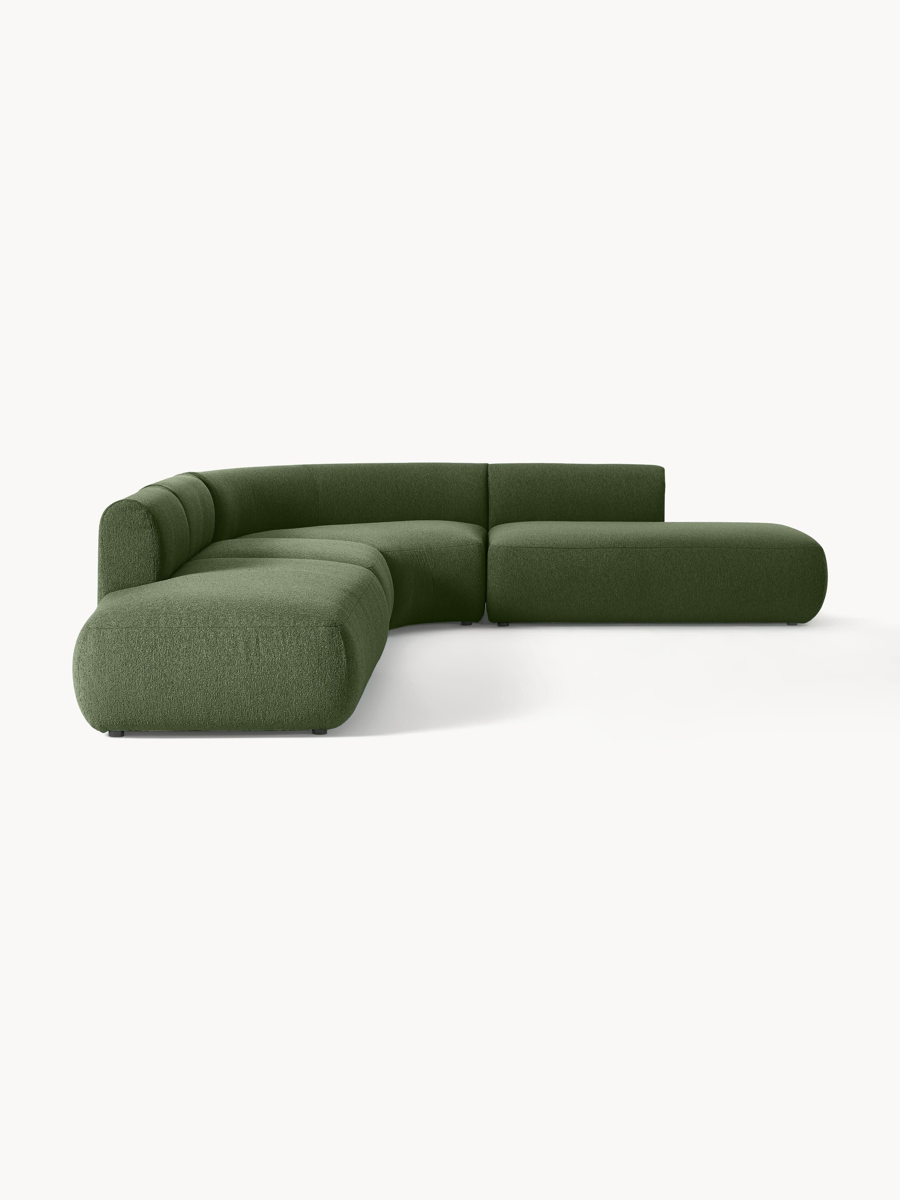 Modulares Bouclé-Ecksofa Sofia (4-Sitzer)