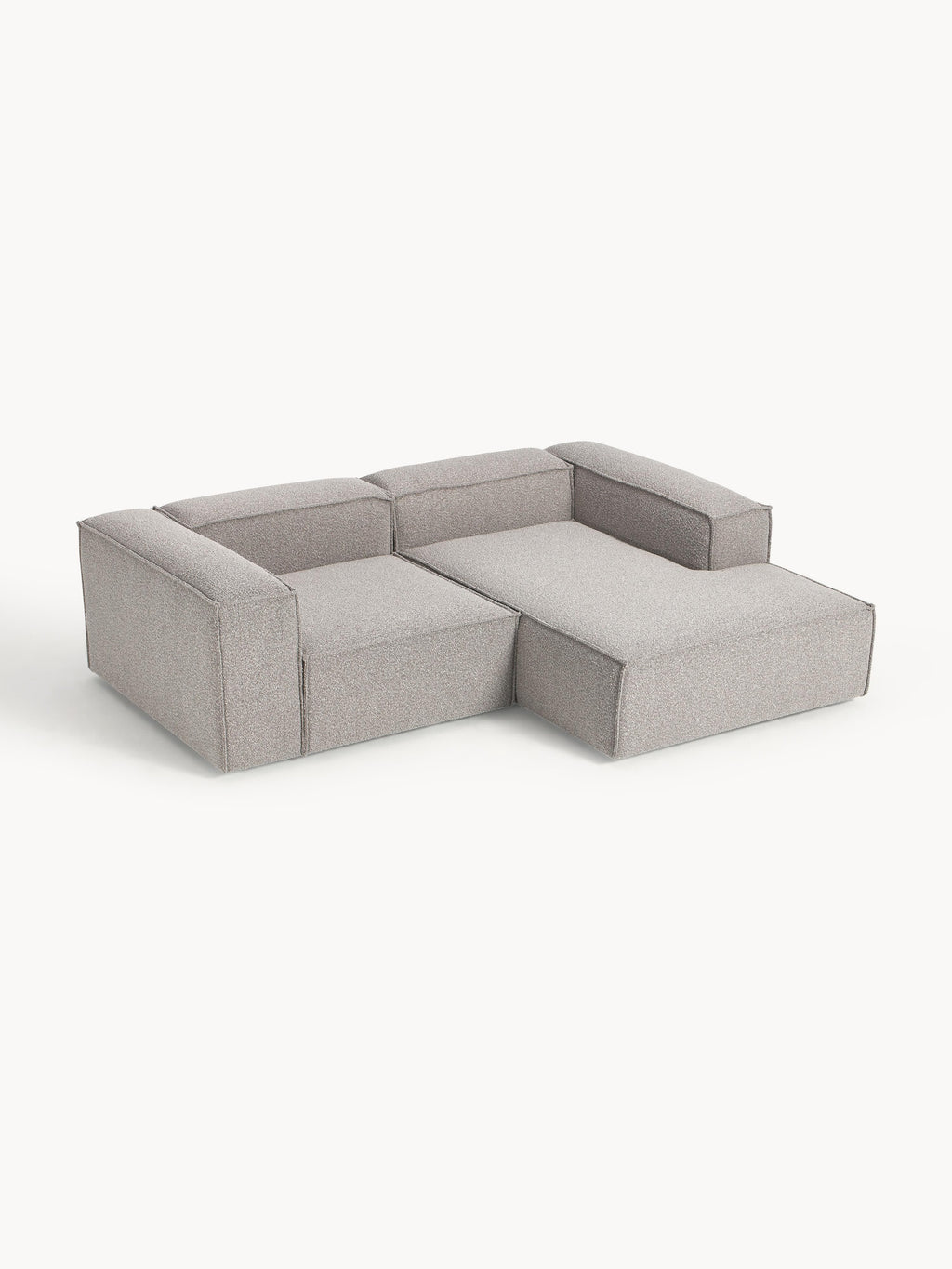 Modulares Bouclé-Ecksofa Lennon (2-Sitzer)