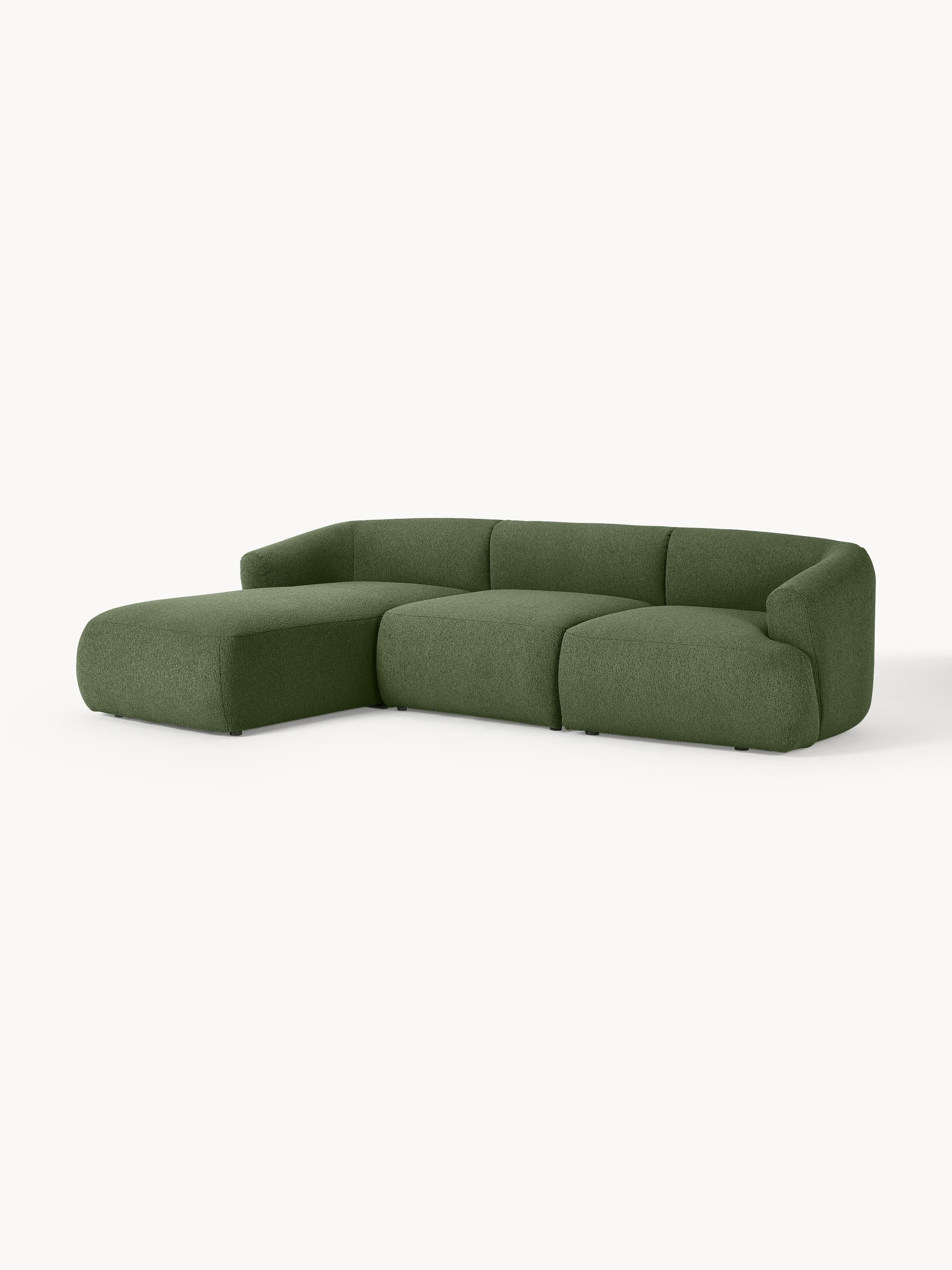 Modulares Bouclé-Ecksofa Sofia (3-Sitzer)