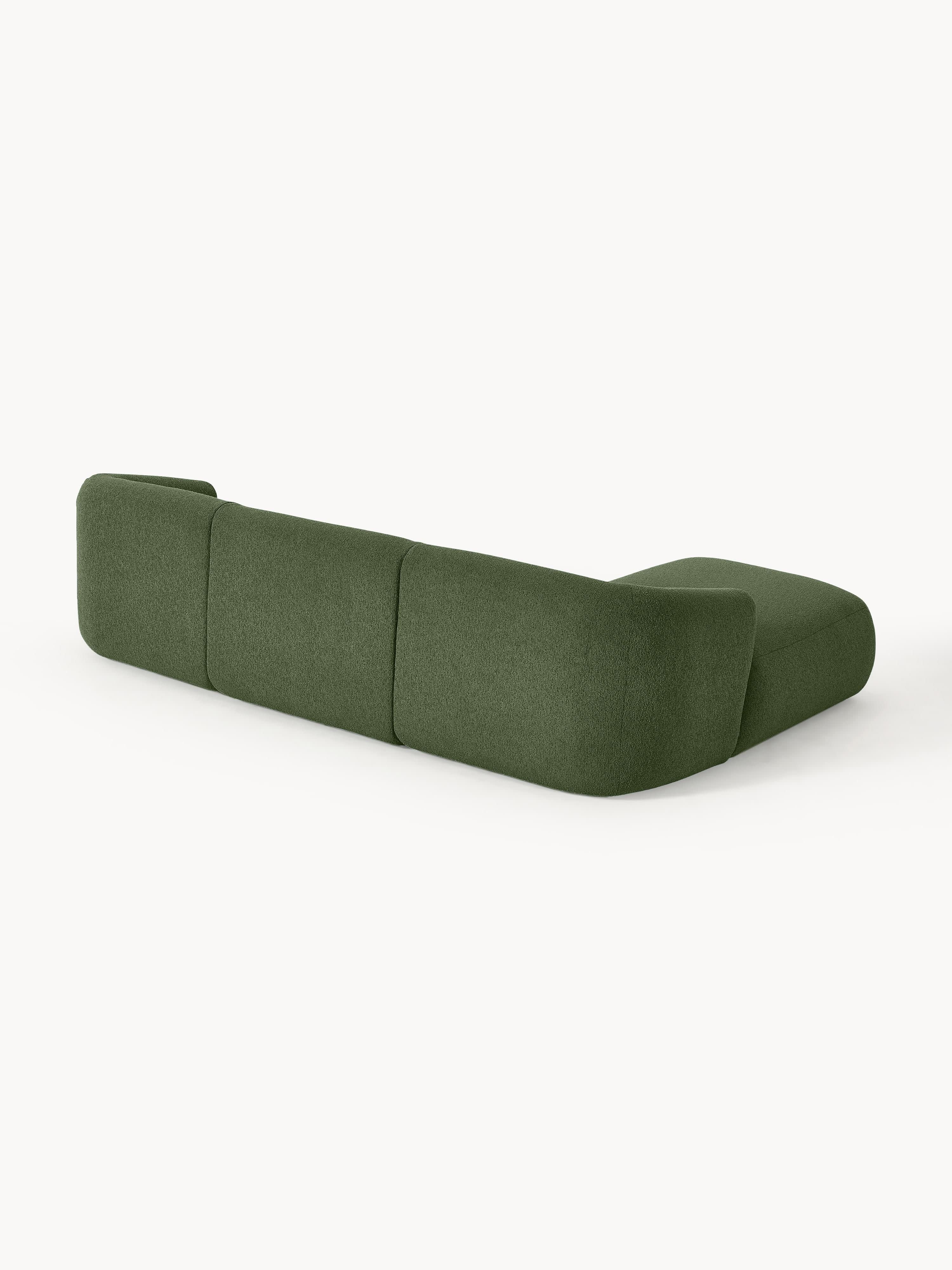 Modulares Bouclé-Ecksofa Sofia (3-Sitzer)