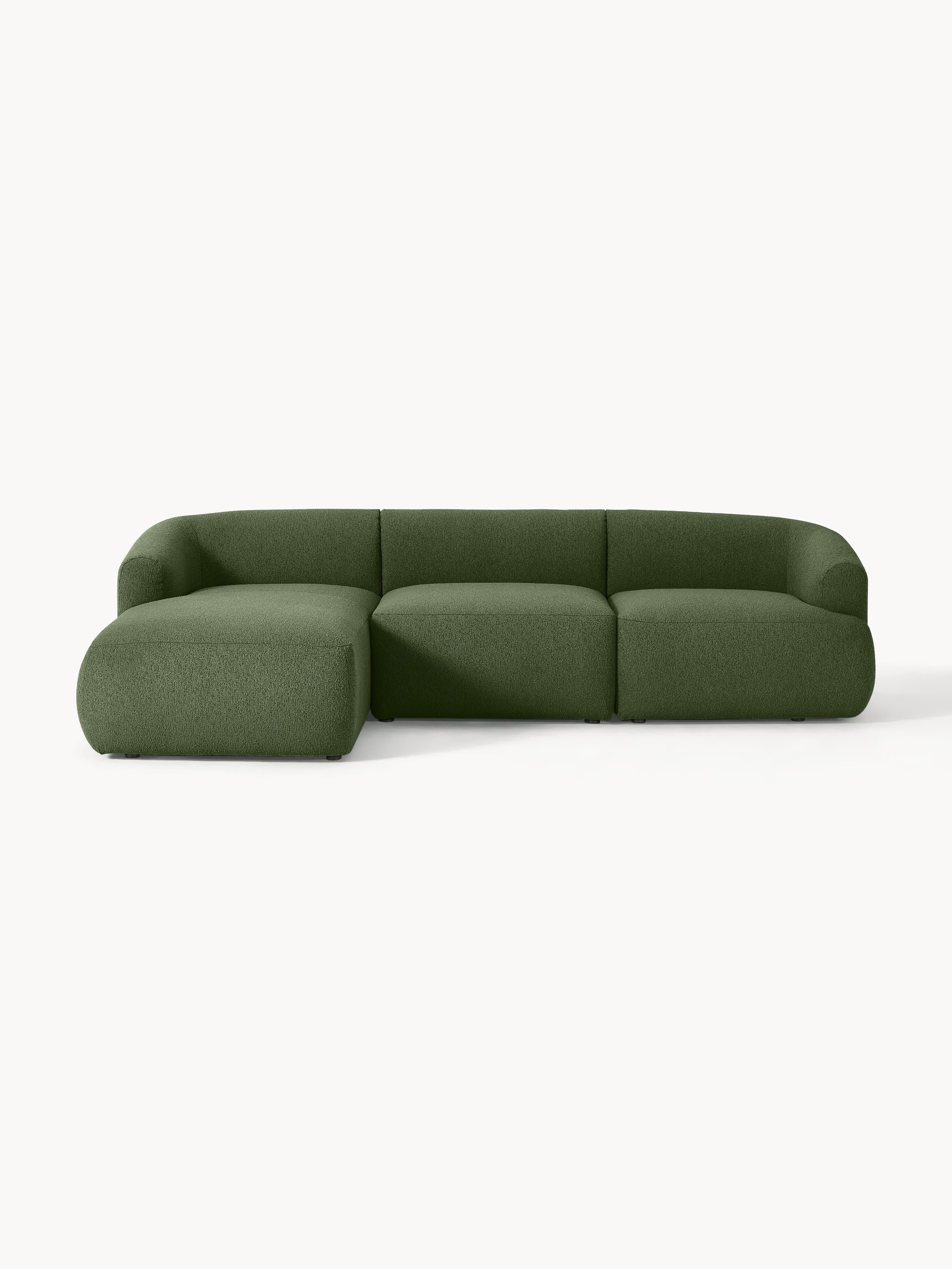 Galeriebild 1 - Modulares Bouclé-Ecksofa Sofia (3-Sitzer)