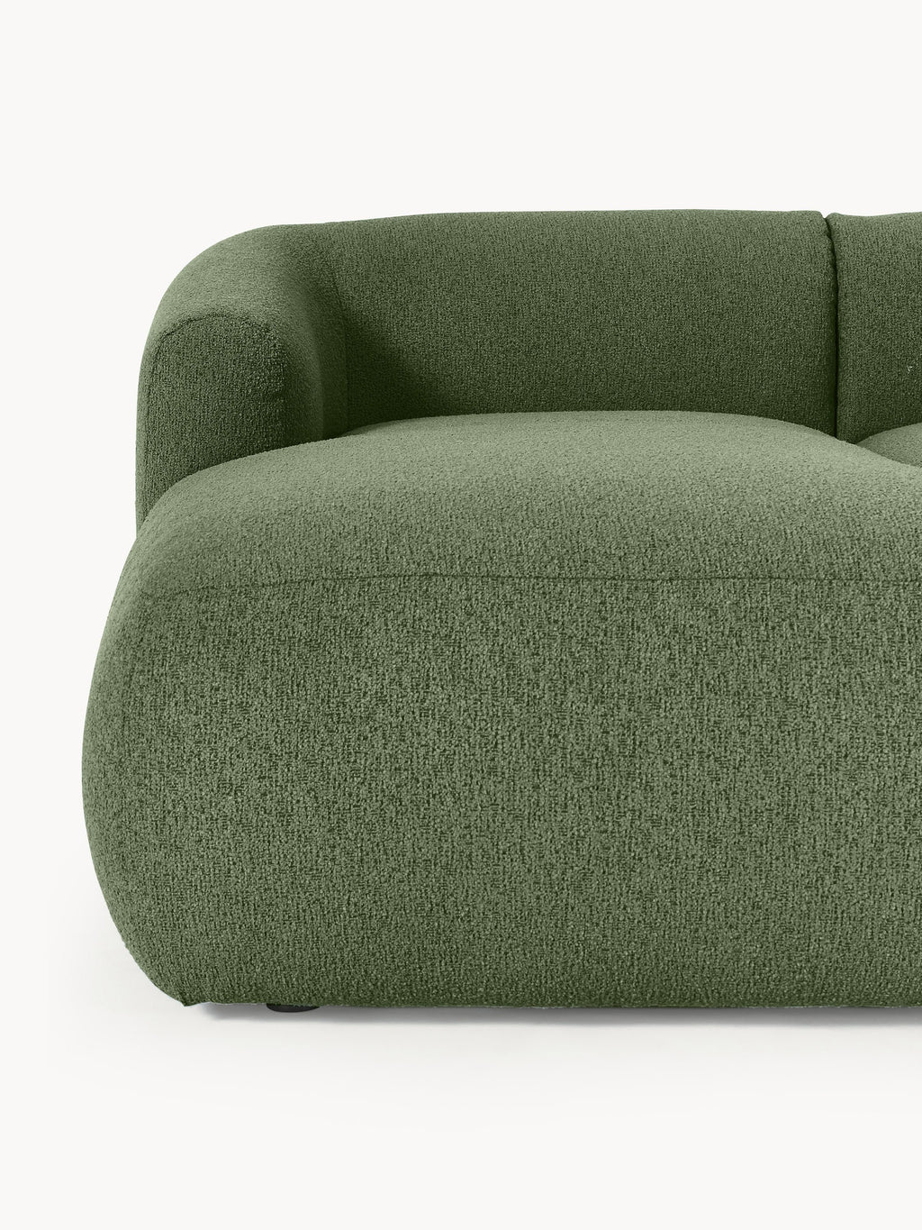 Modulares Bouclé-Ecksofa Sofia (3-Sitzer)