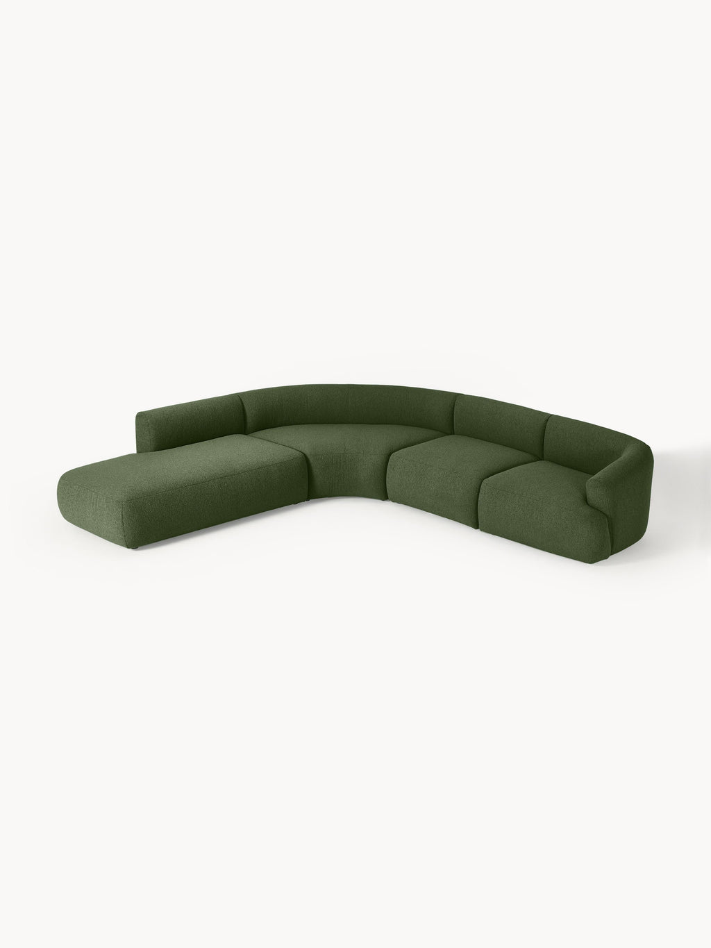 Modulares Bouclé-Ecksofa Sofia (4-Sitzer)