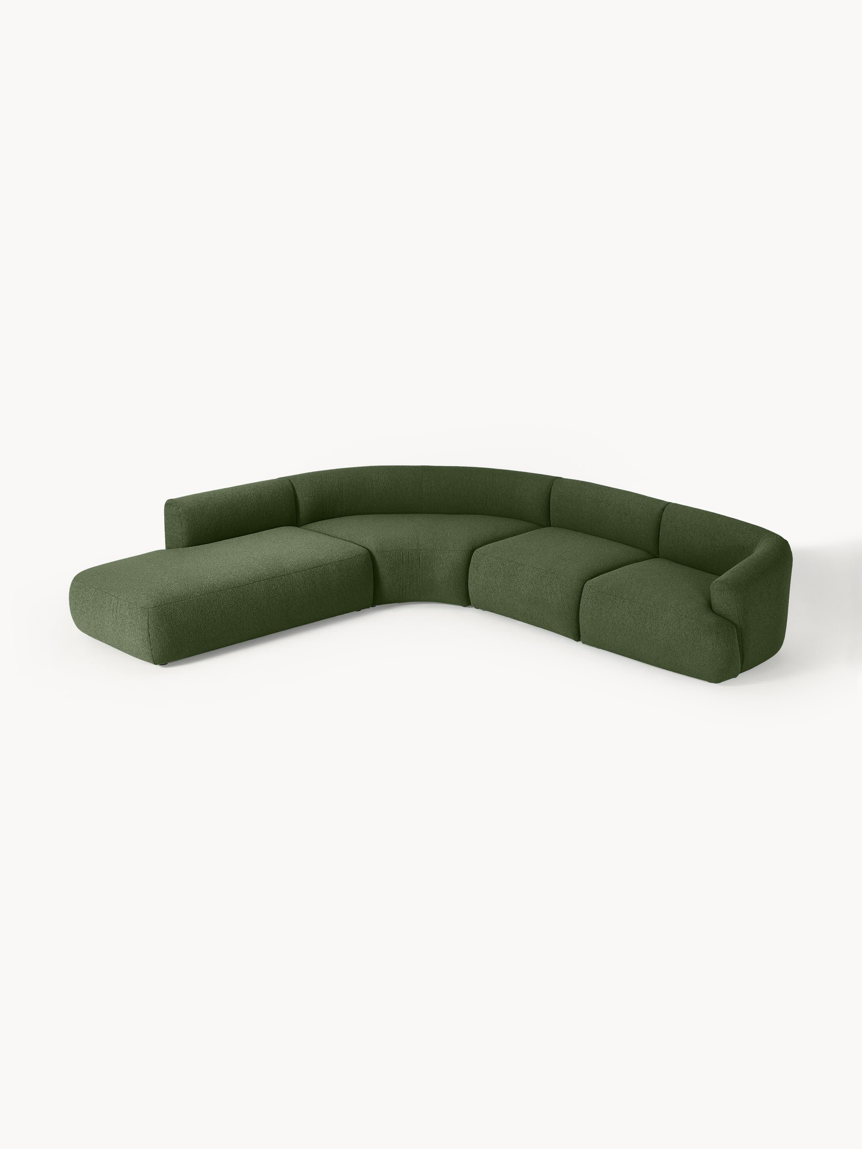 Modulares Bouclé-Ecksofa Sofia (4-Sitzer)