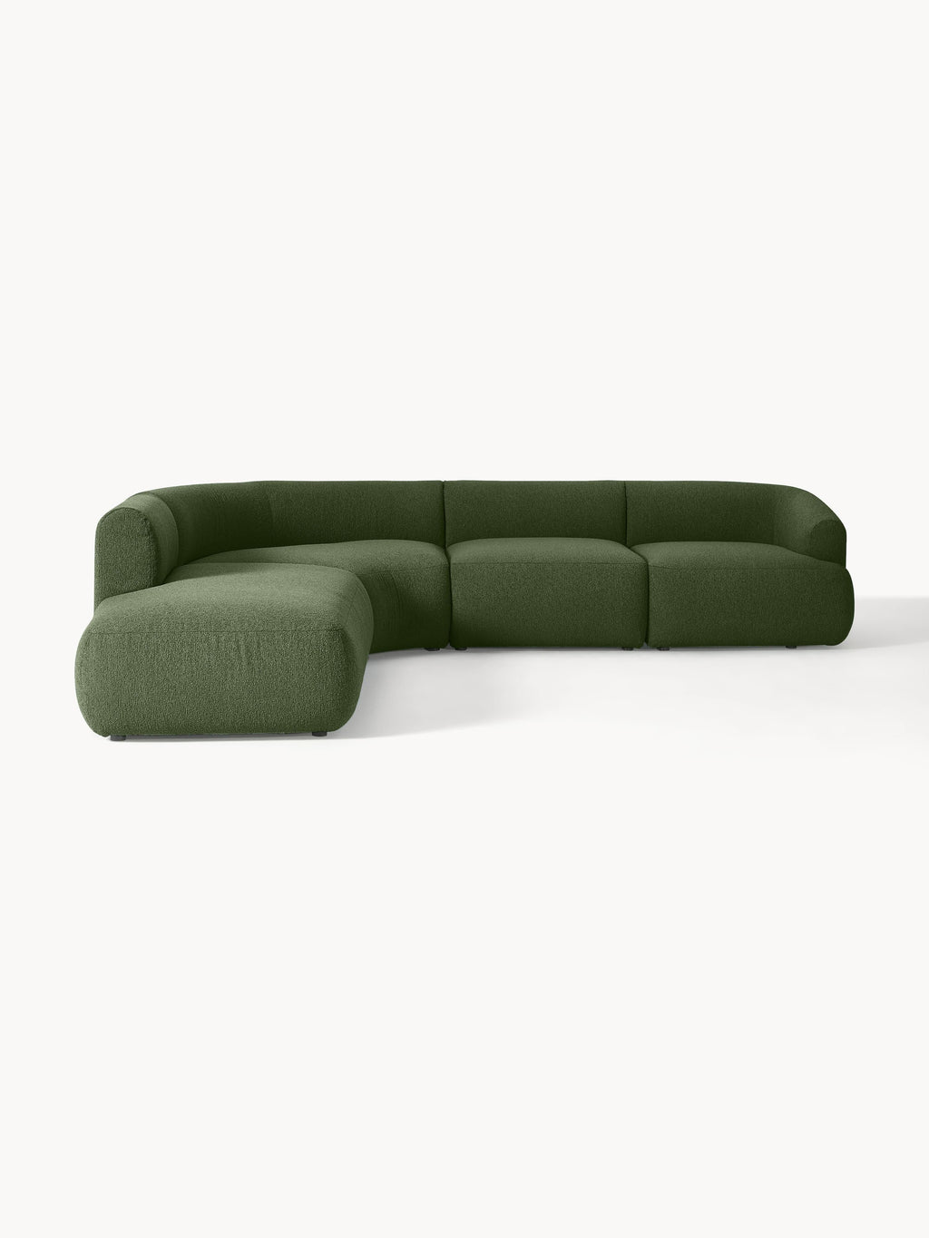Galeriebild 1 - Modulares Bouclé-Ecksofa Sofia (4-Sitzer)
