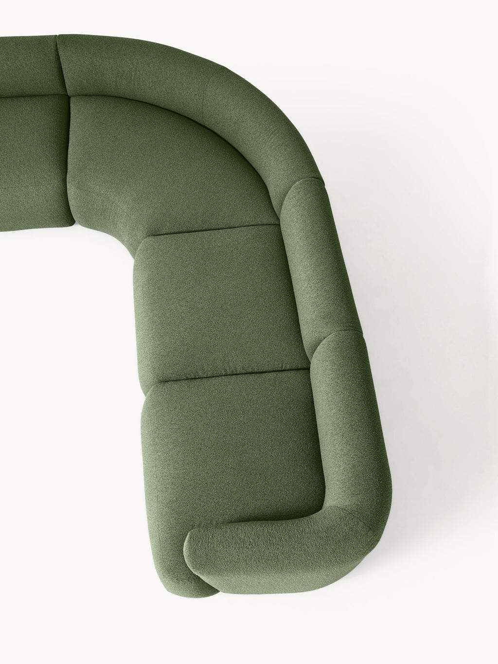 Modulares Bouclé-Ecksofa Sofia (4-Sitzer)