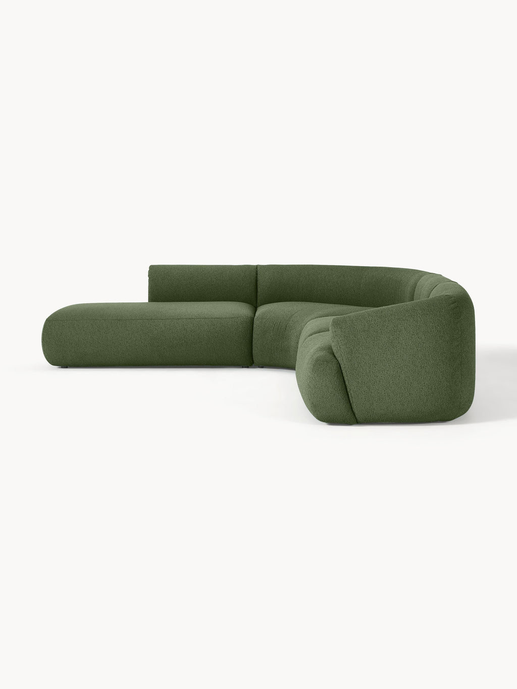 Modulares Bouclé-Ecksofa Sofia (4-Sitzer)