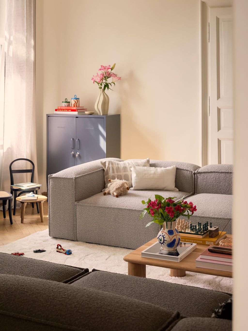 Modulares Sofa Lennon (4-Sitzer) aus Bouclé