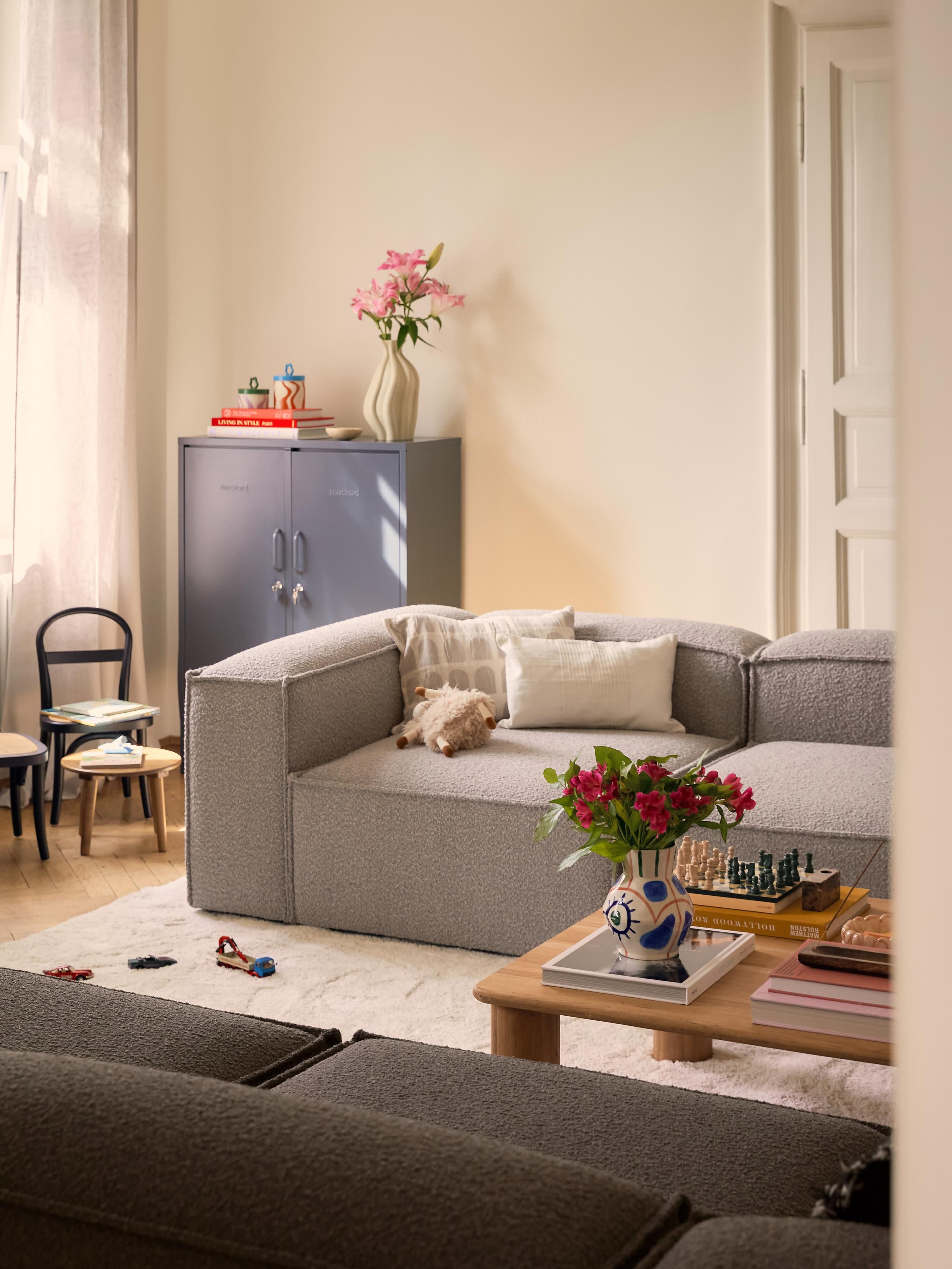 Modulares Sofa Lennon (4-Sitzer) aus Bouclé