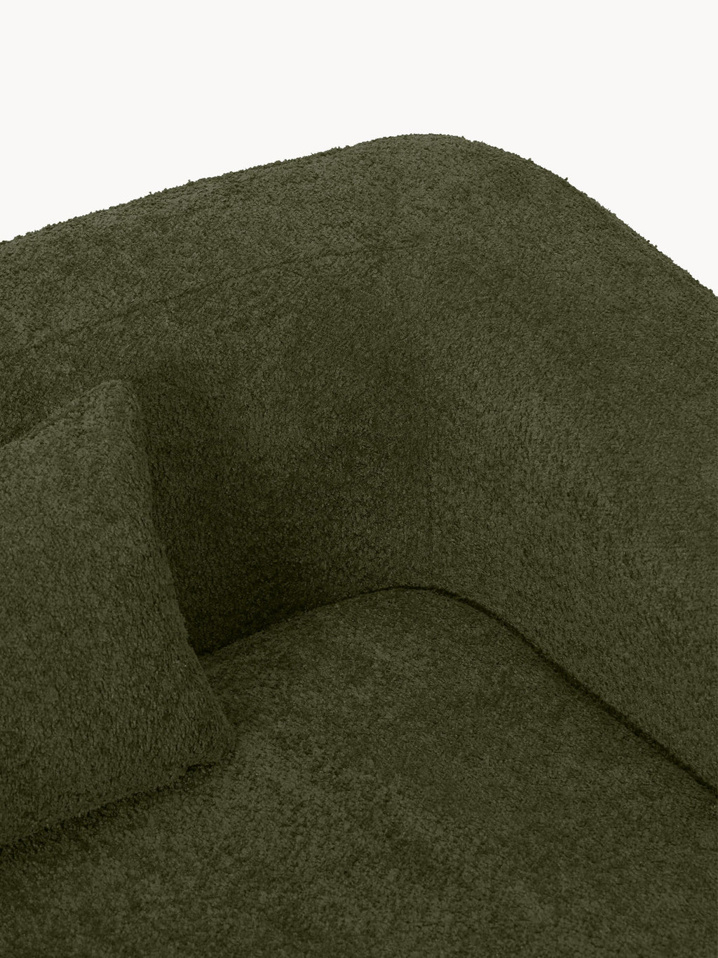 Schlafsofa Eliot (3-Sitzer) aus Teddy-Bouclé
