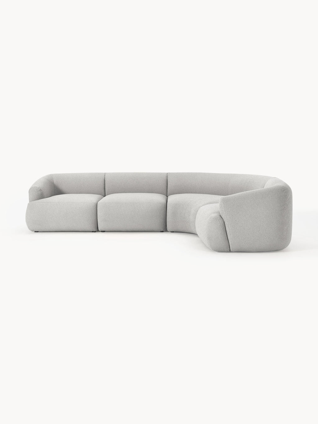 Galeriebild 1 - Modulares Bouclé-Ecksofa Sofia (4-Sitzer)
