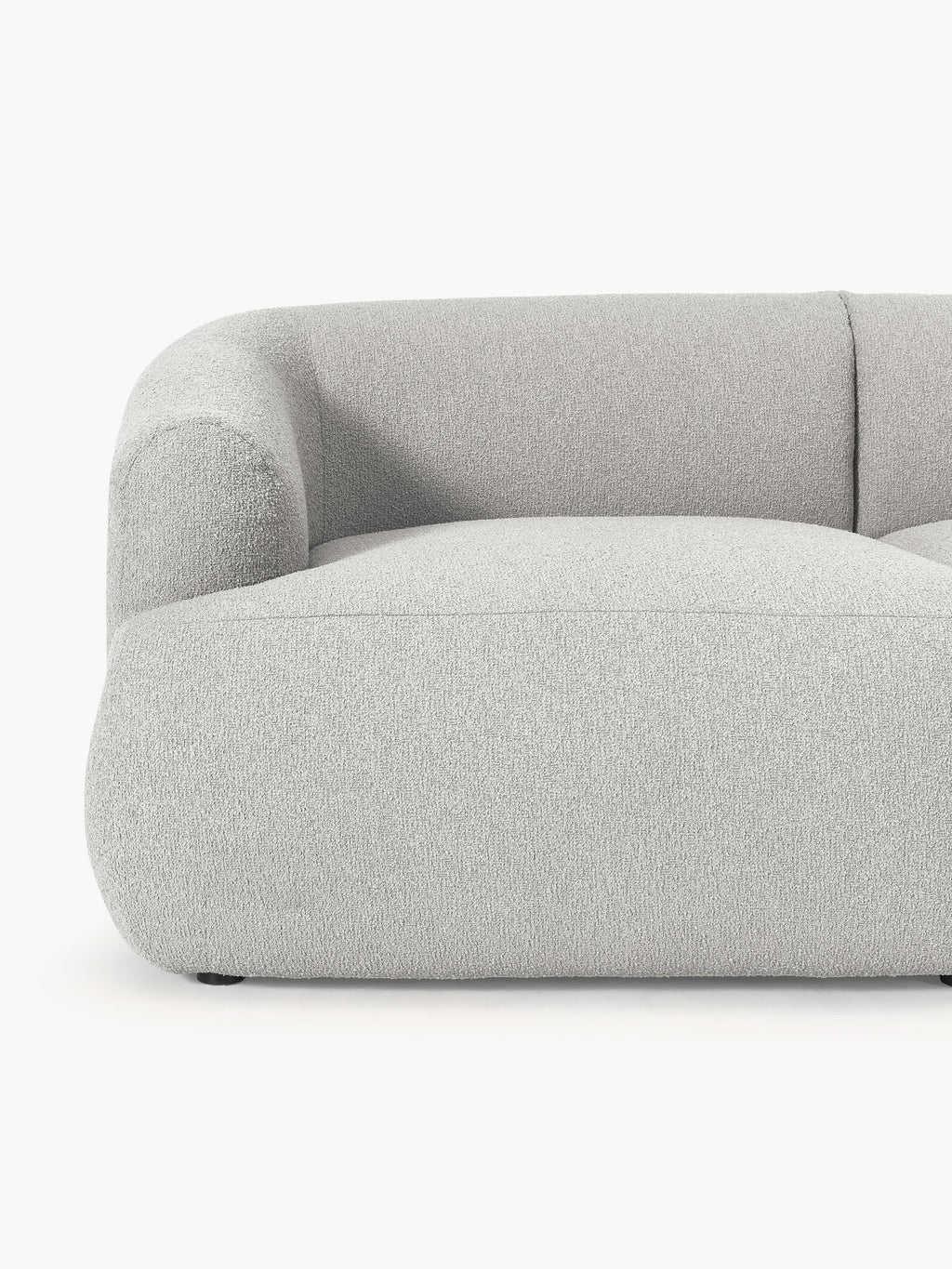 Modulares Bouclé-Ecksofa Sofia (4-Sitzer)