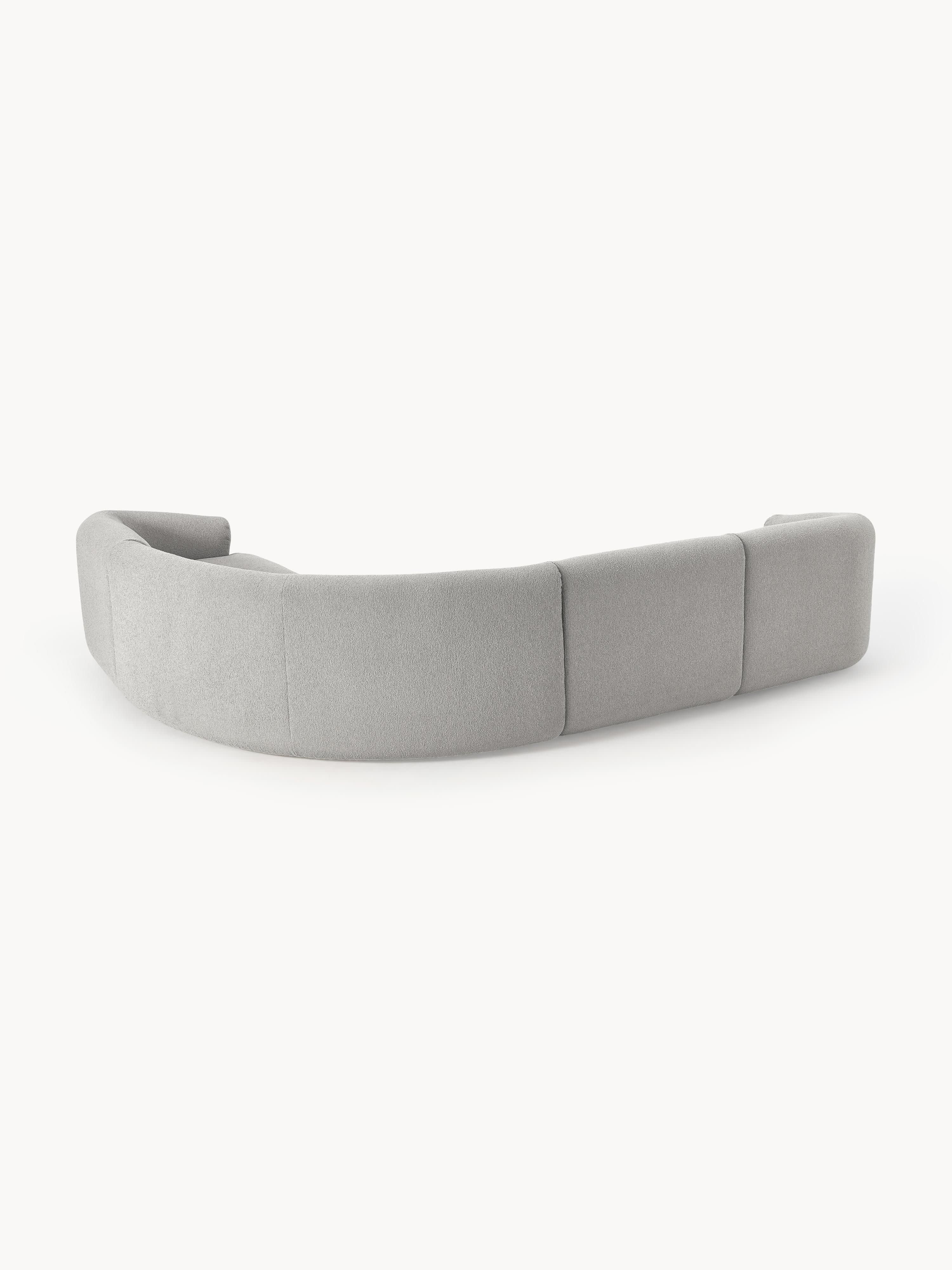 Modulares Bouclé-Ecksofa Sofia (4-Sitzer)