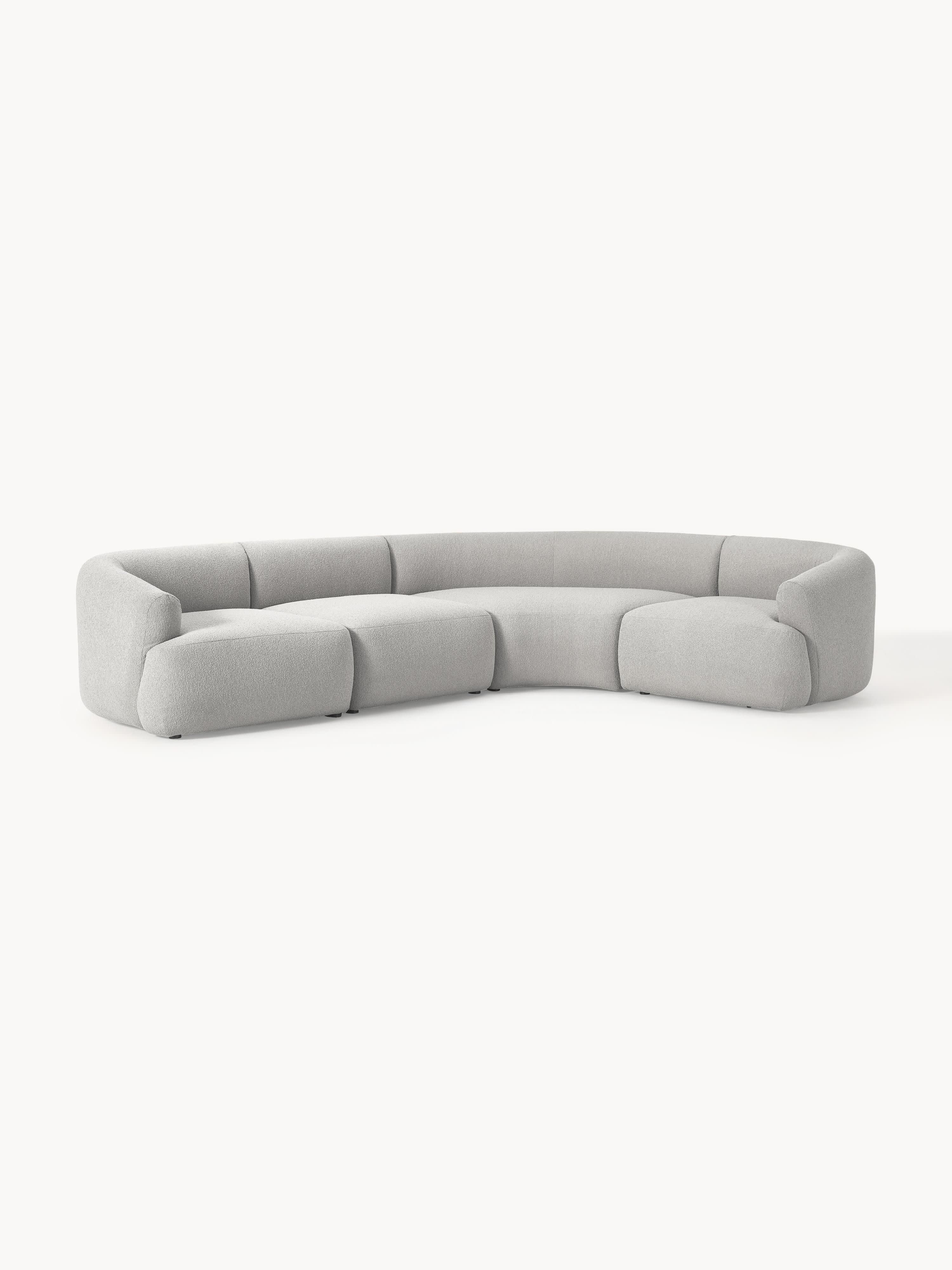 Modulares Bouclé-Ecksofa Sofia (4-Sitzer)