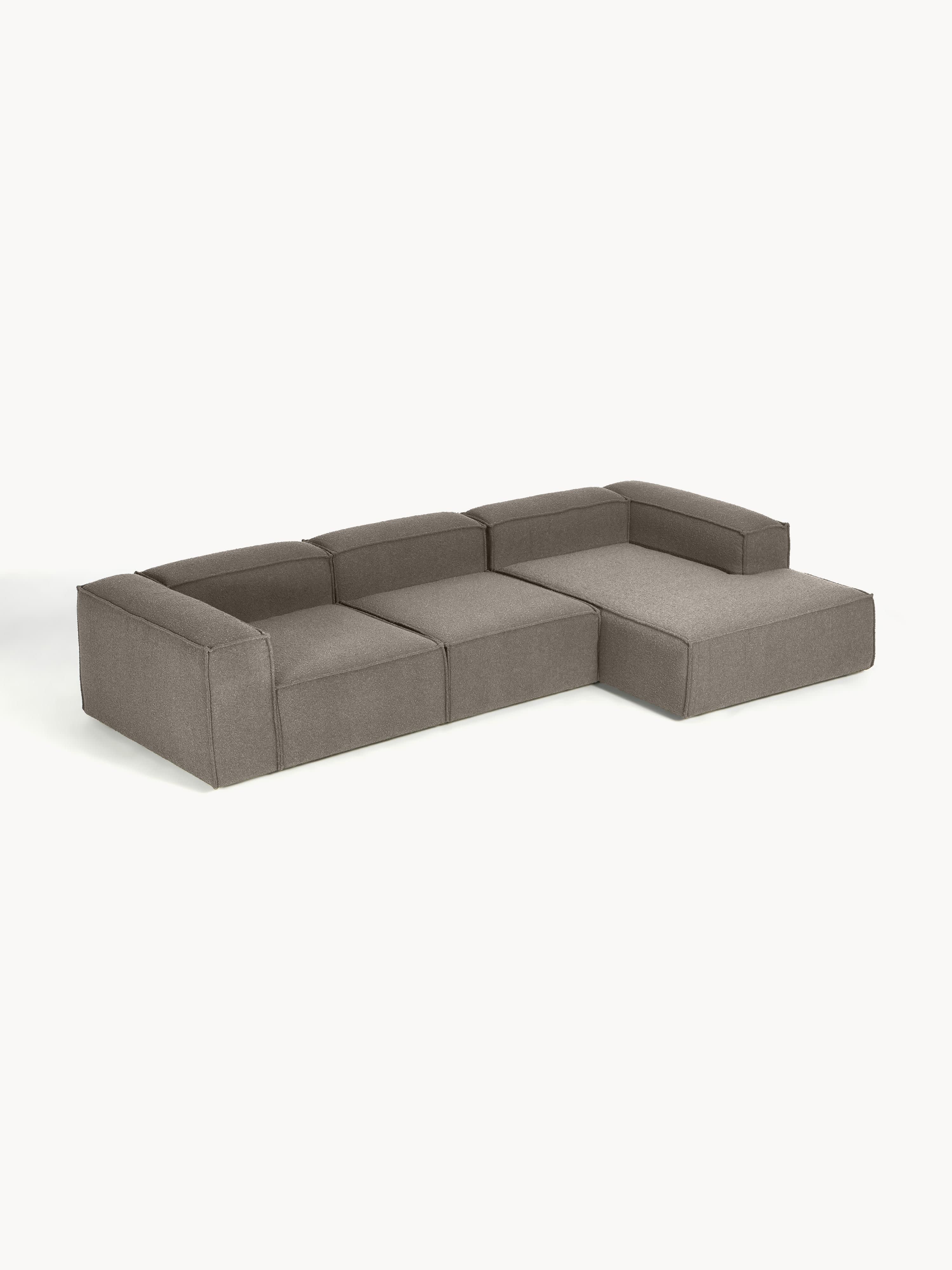 Modulares Bouclé-Ecksofa Lennon (4-Sitzer)