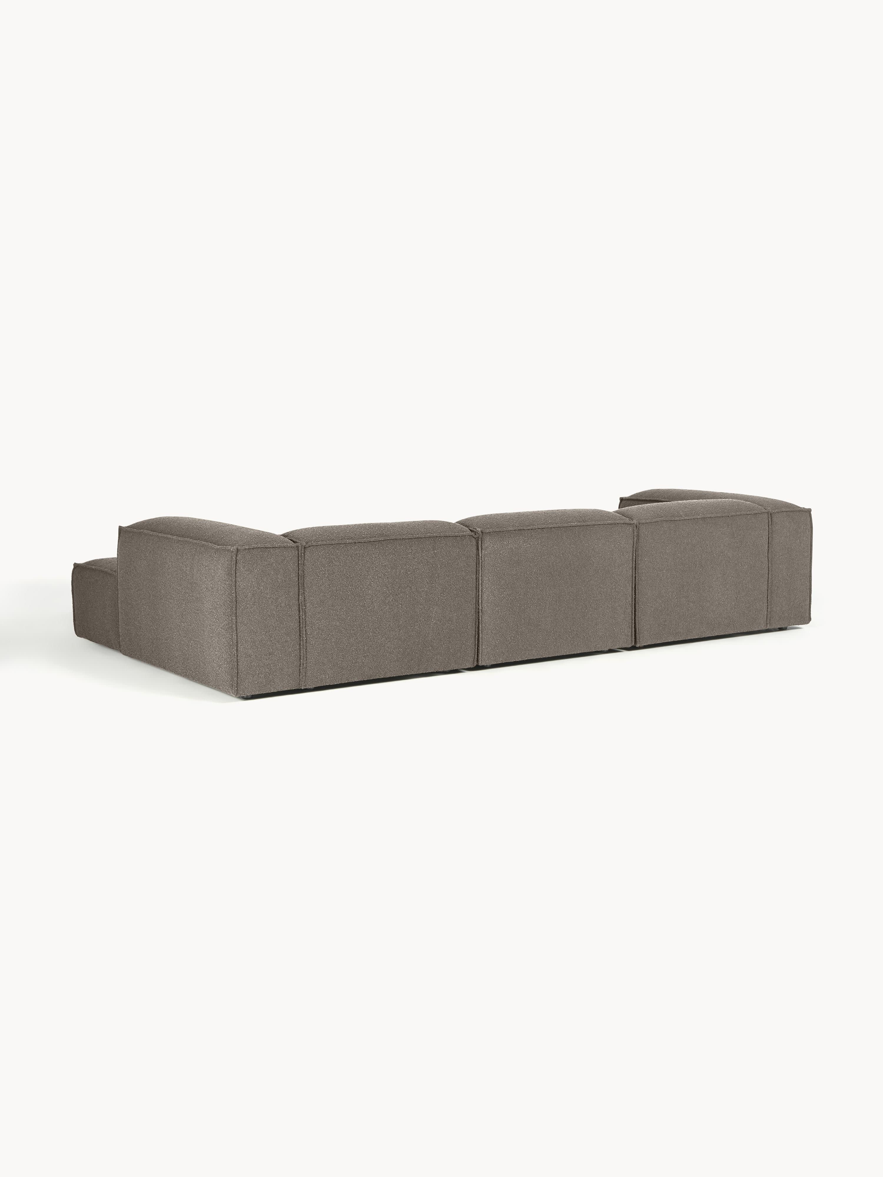 Modulares Bouclé-Ecksofa Lennon (4-Sitzer)