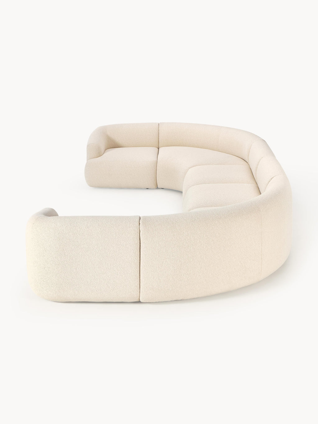 Modulares Bouclé-XL-Sofa Sofia