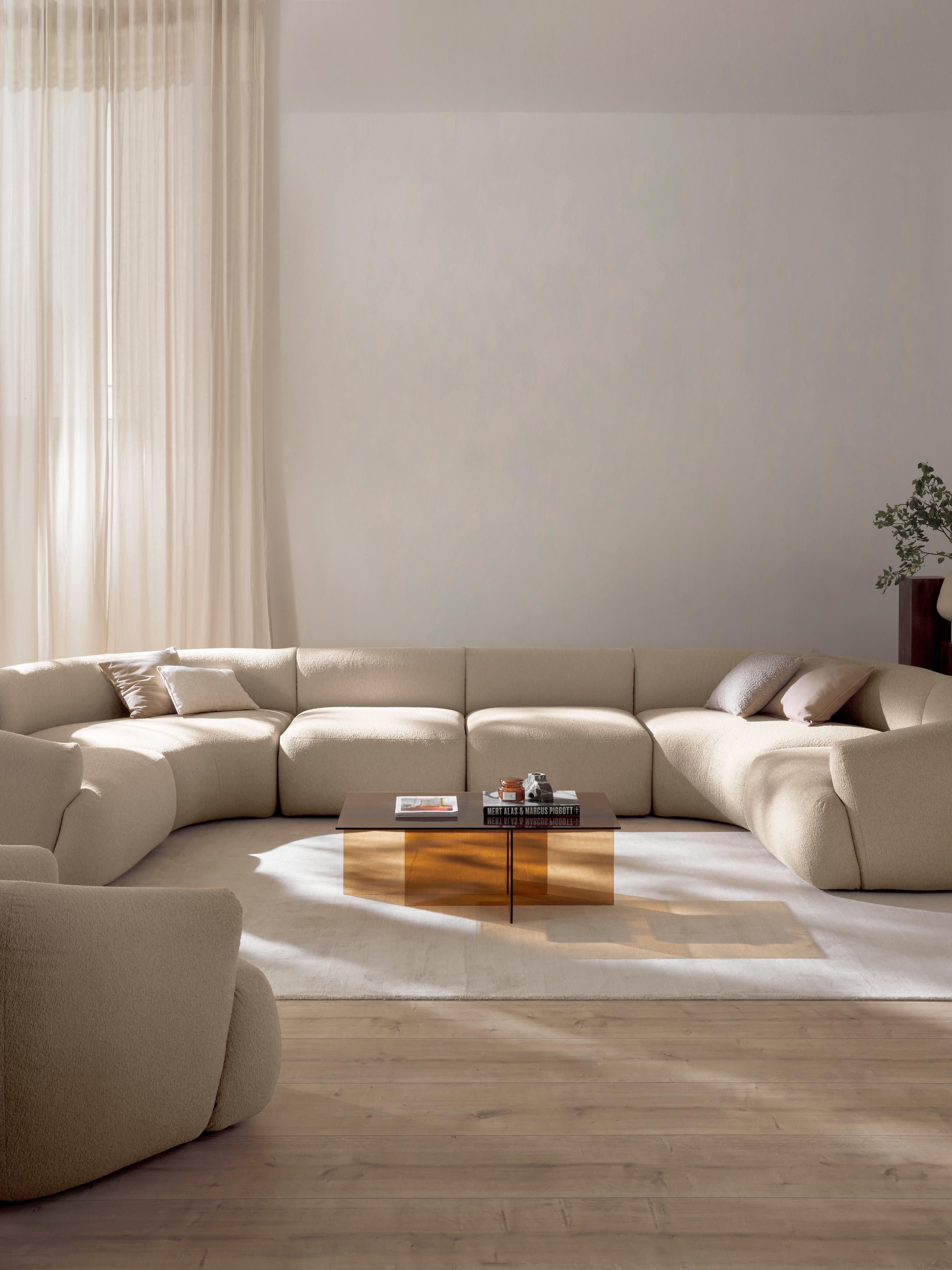 Modulares Bouclé-XL-Sofa Sofia