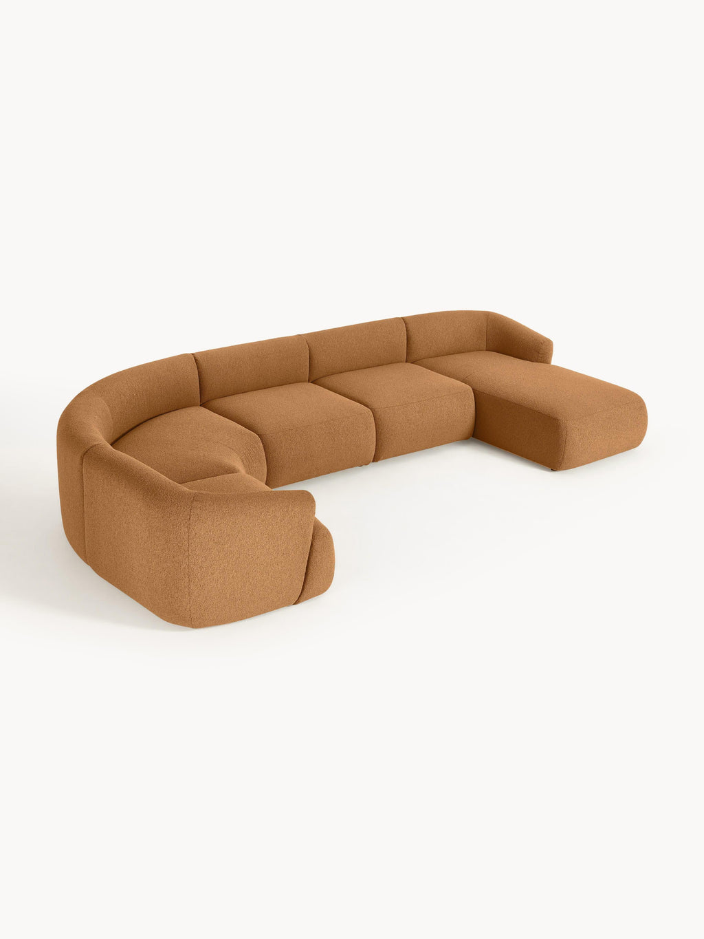 Modulares Bouclé-XL-Sofa Sofia