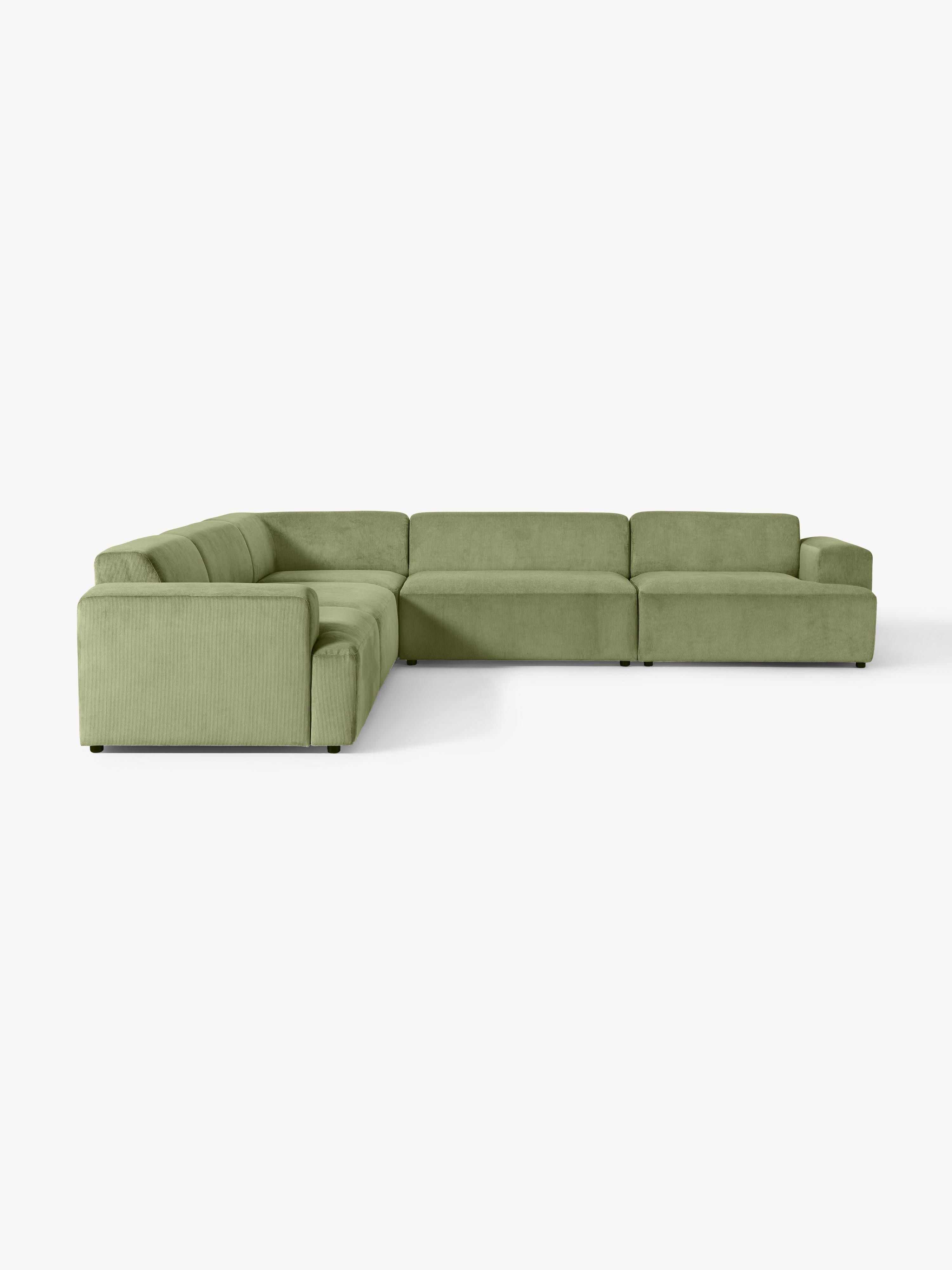Cord-Ecksofa Melva (4-Sitzer)