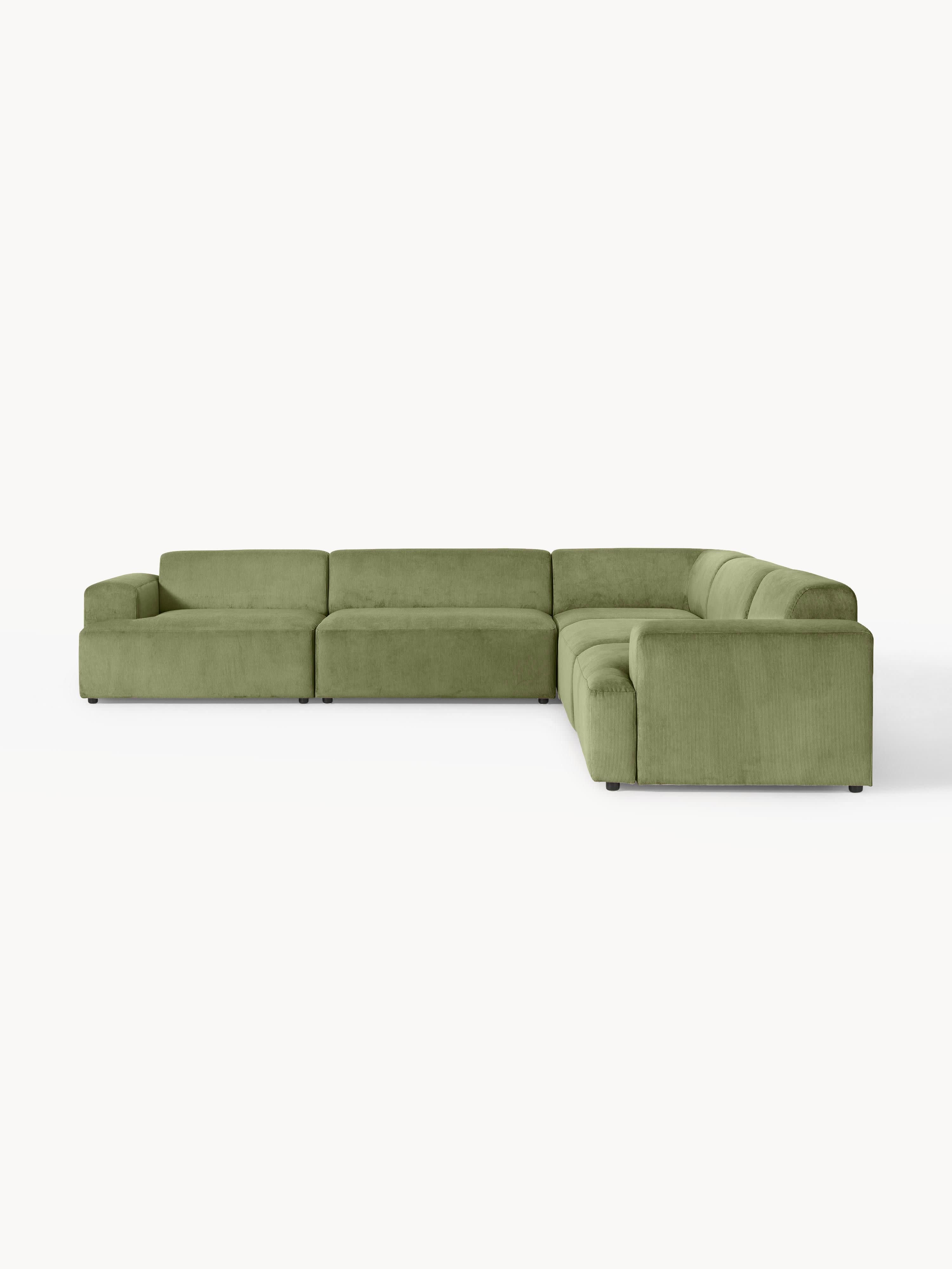 Cord-Ecksofa Melva (4-Sitzer)