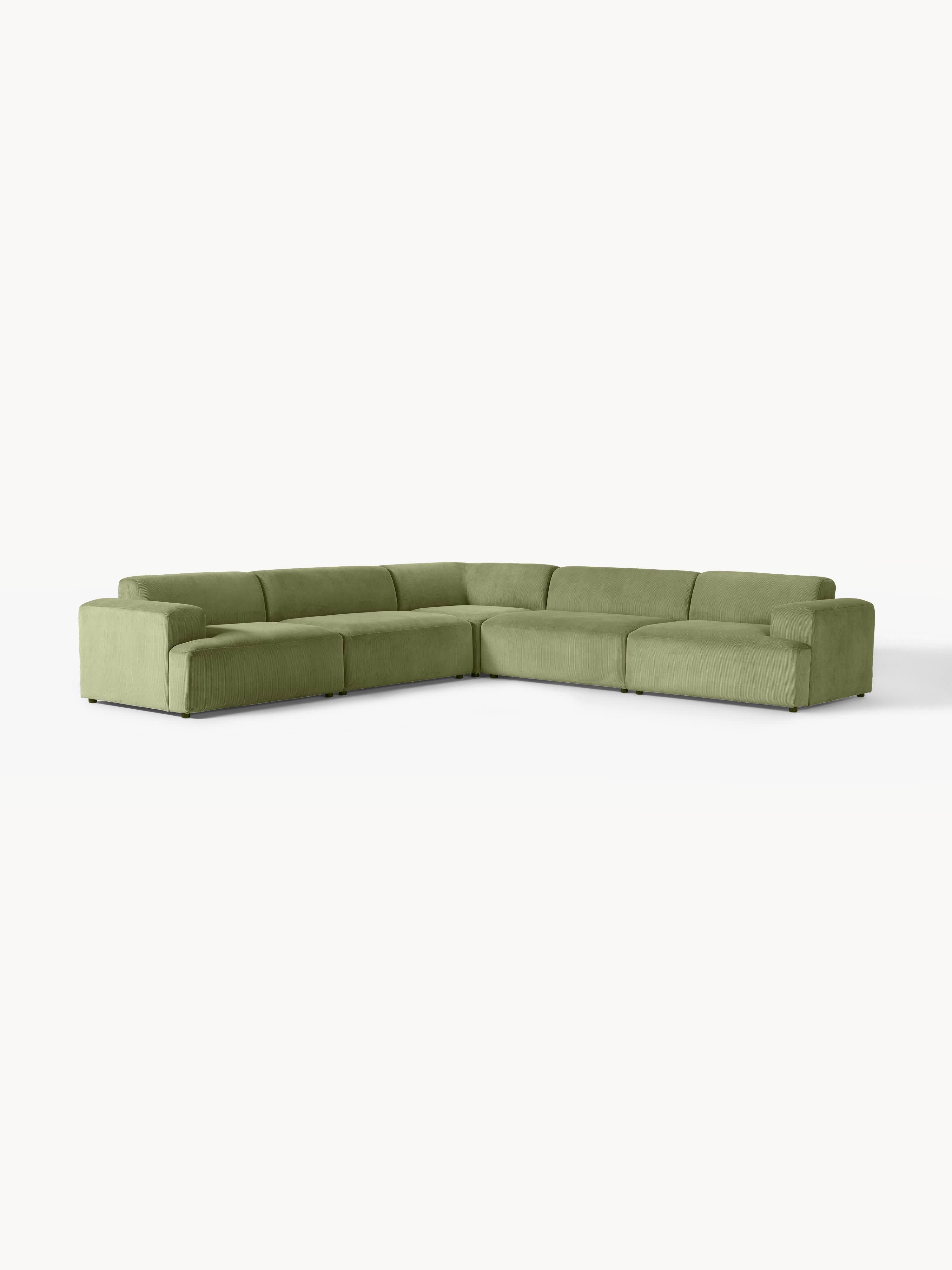 Cord-Ecksofa Melva (4-Sitzer)