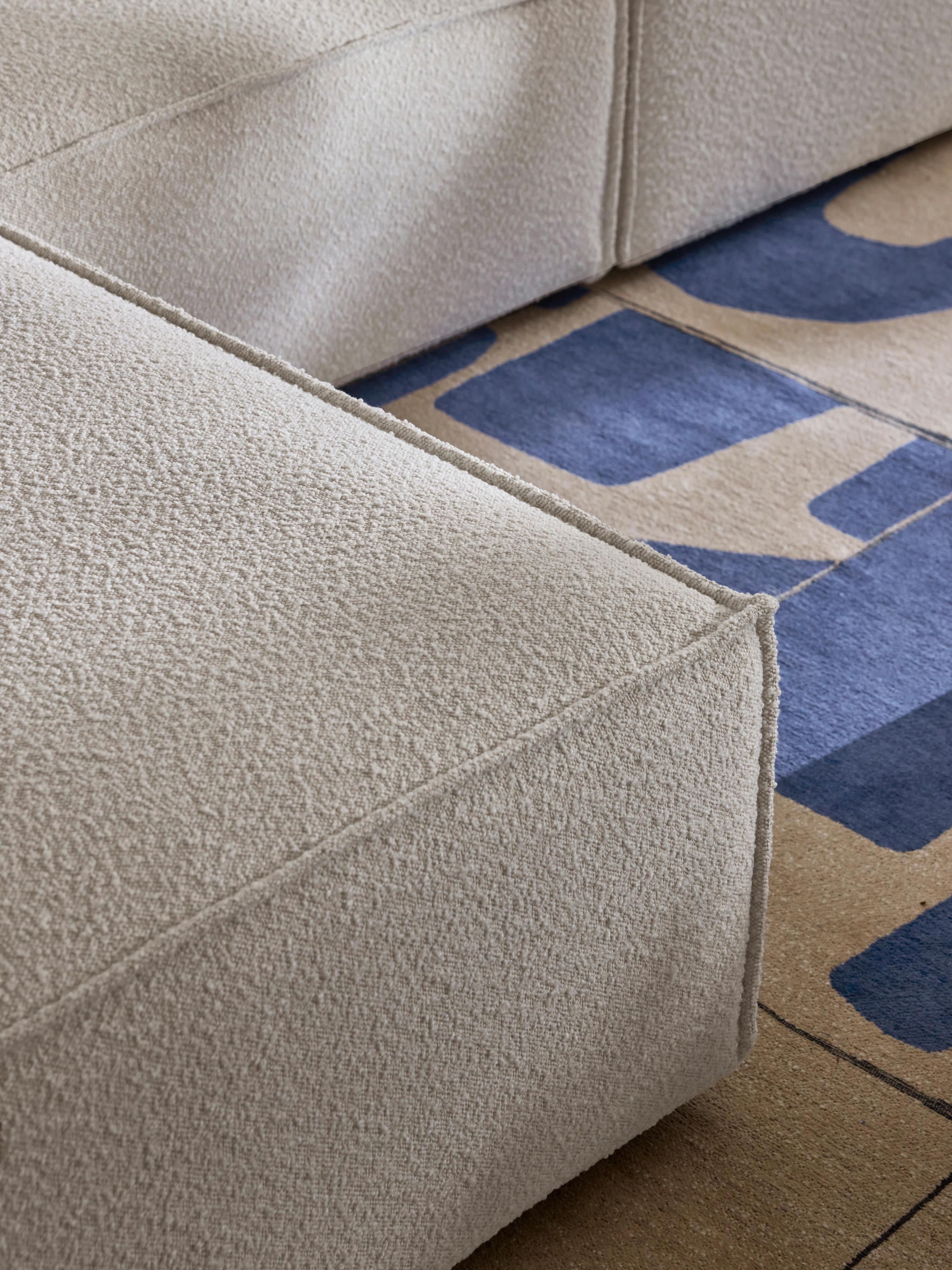 Sofa-Hocker Lennon aus Bouclé