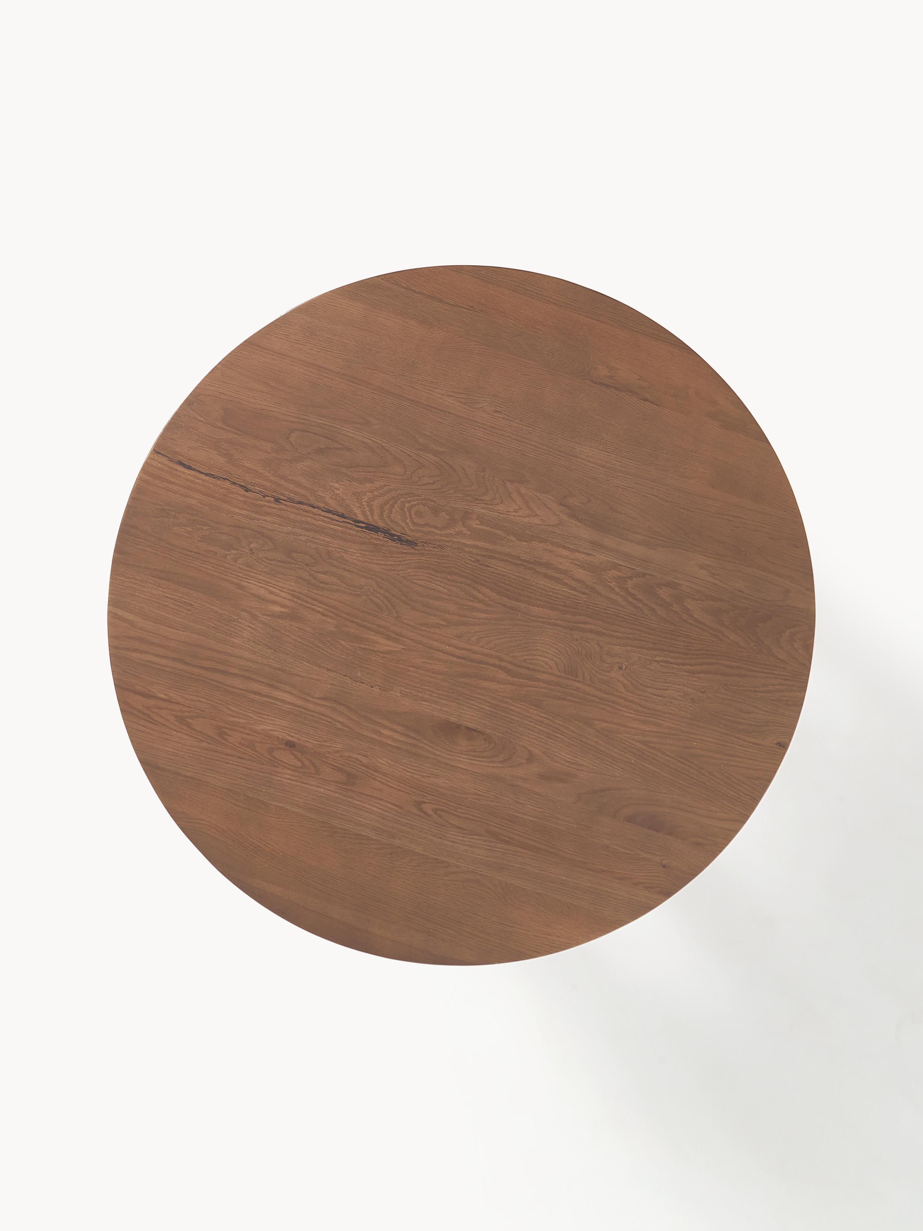 Runder Esstisch Ohana aus Eichenholz, Ø 120 cm