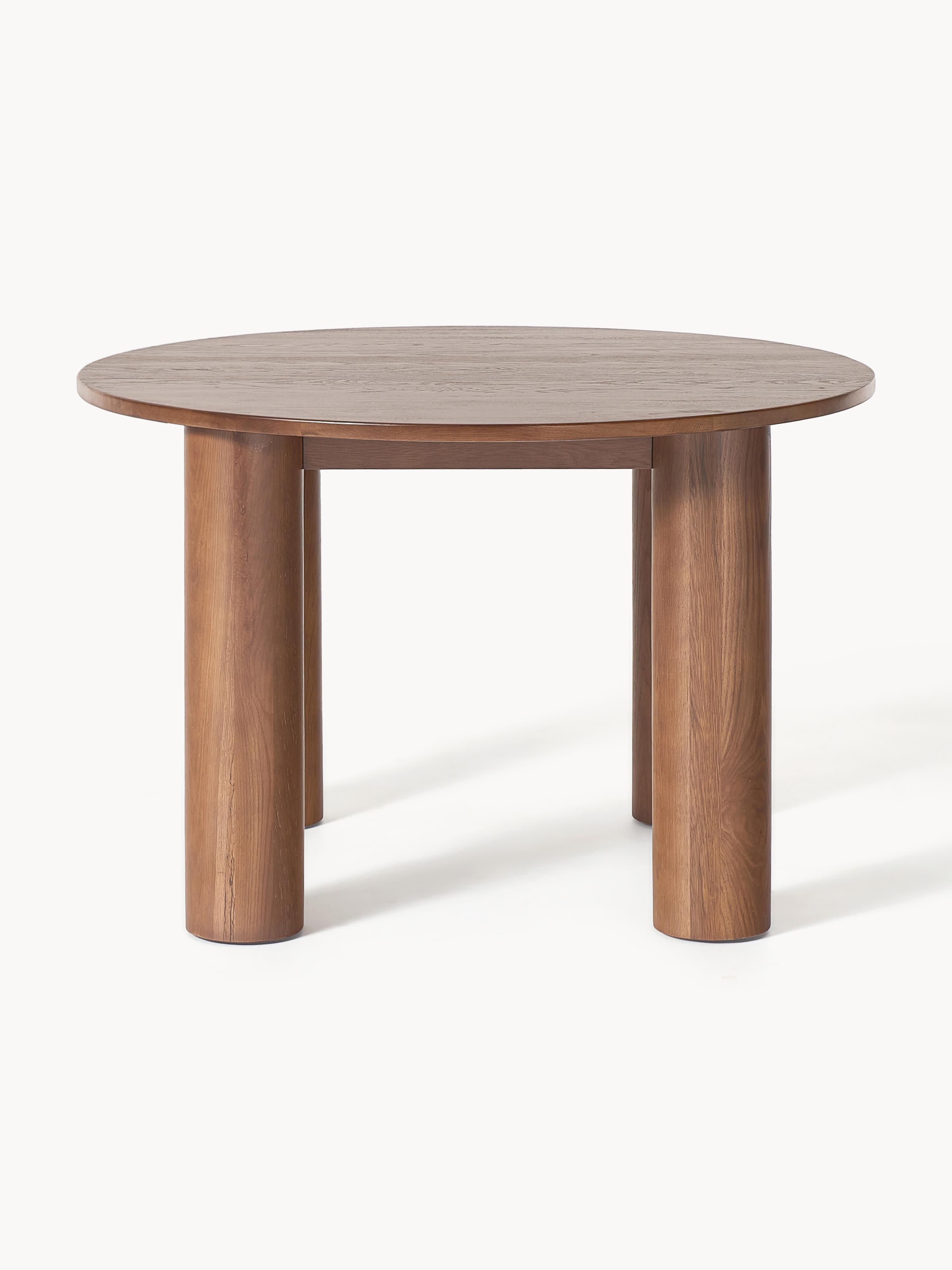 Runder Esstisch Ohana aus Eichenholz, Ø 120 cm