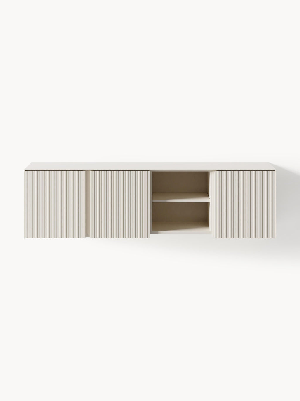 Lowboard Shea mit geriffelter Front