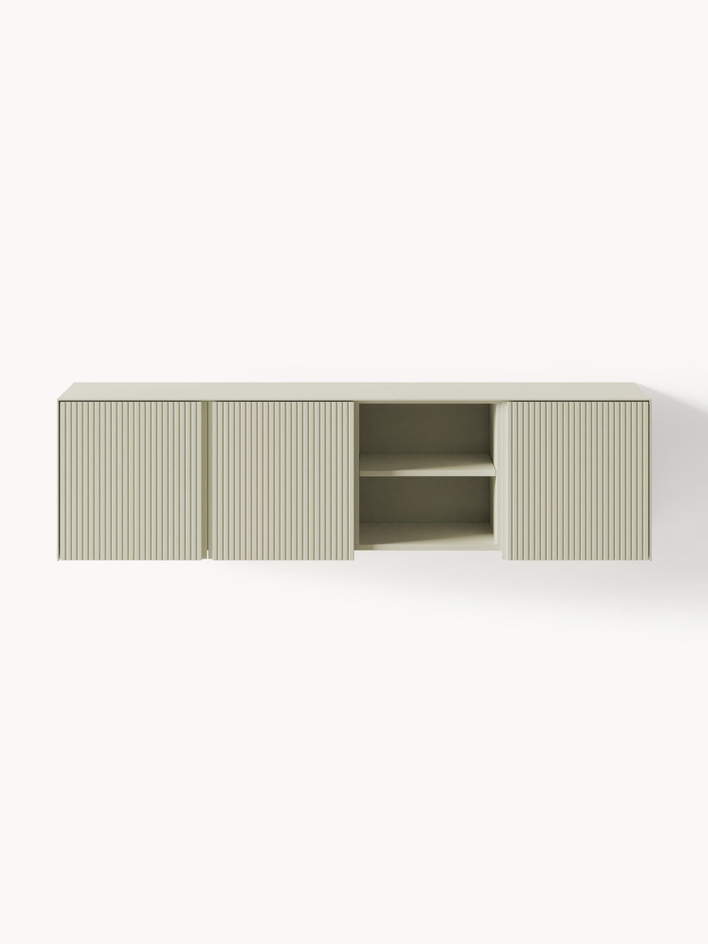 Lowboard Shea mit geriffelter Front