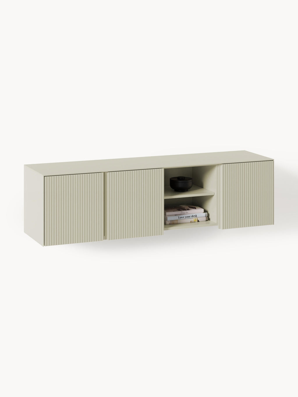 Galeriebild 1 - Lowboard Shea mit geriffelter Front