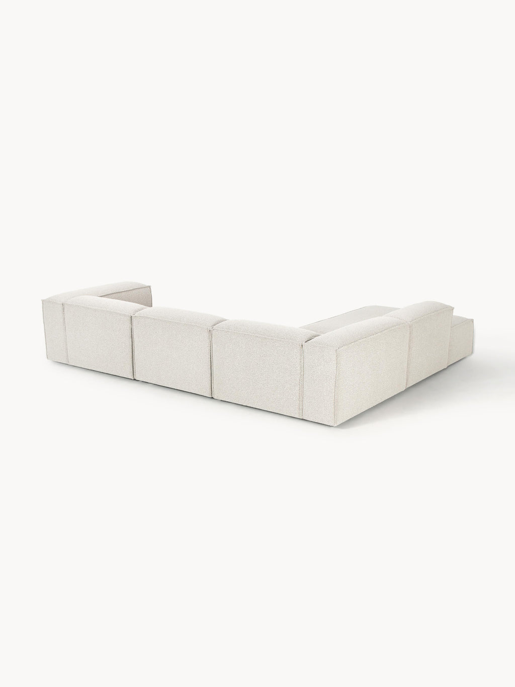 Modulares XL-Ecksofa Lennon (4-Sitzer) aus Bouclé