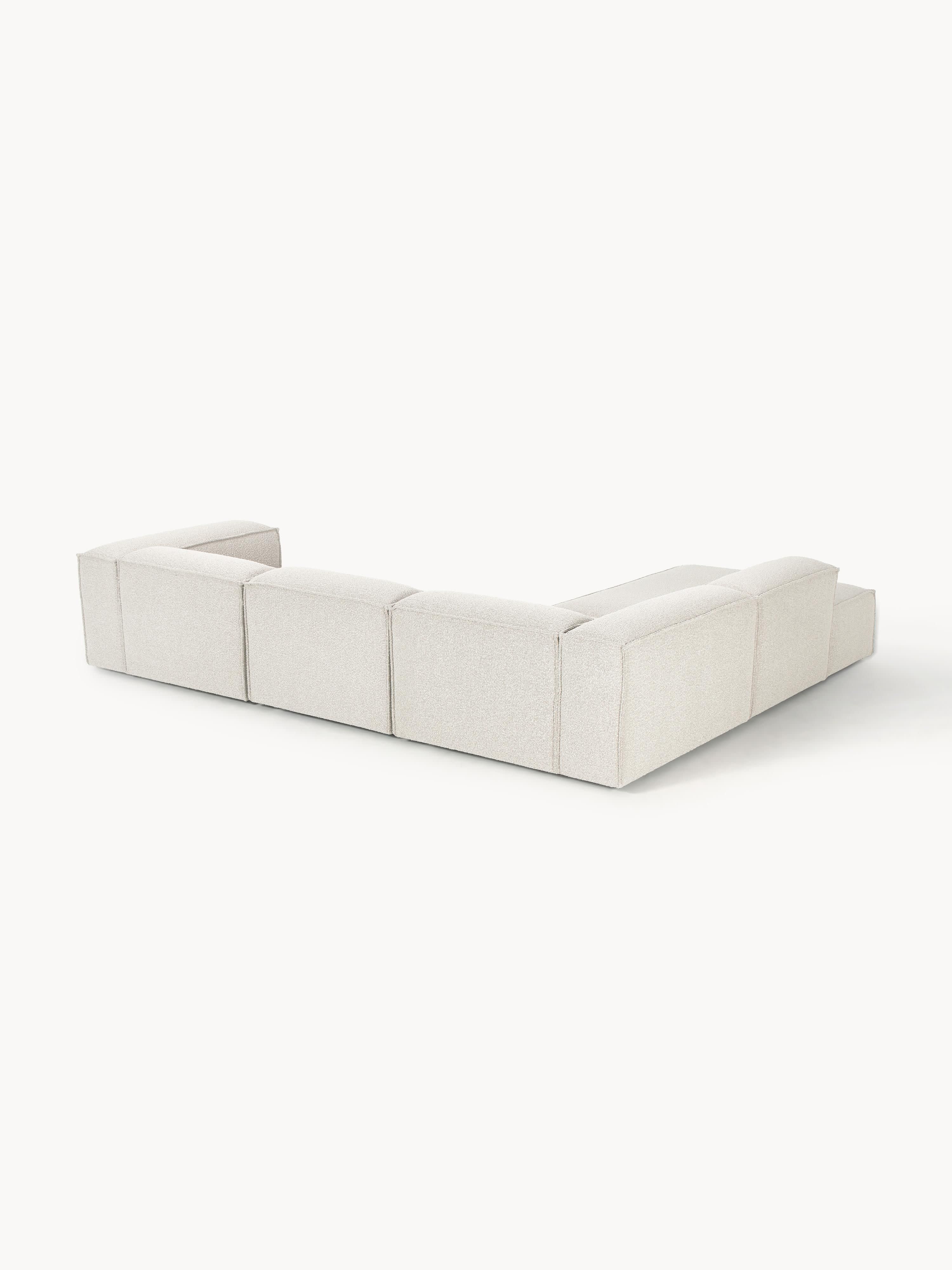 Modulares XL-Ecksofa Lennon (4-Sitzer) aus Bouclé