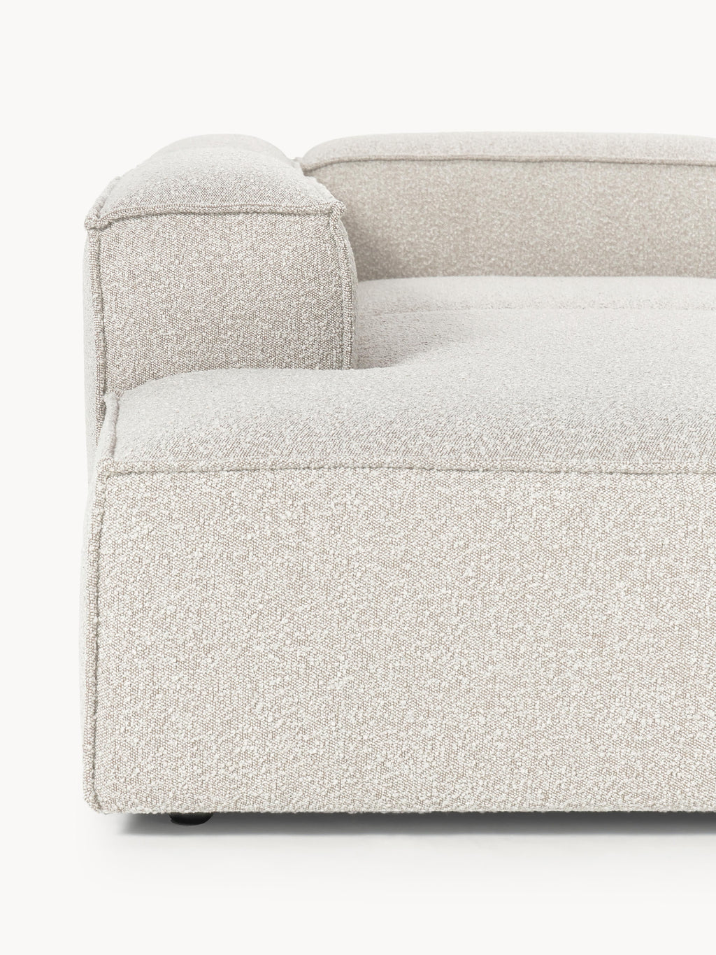 Modulares XL-Ecksofa Lennon (4-Sitzer) aus Bouclé