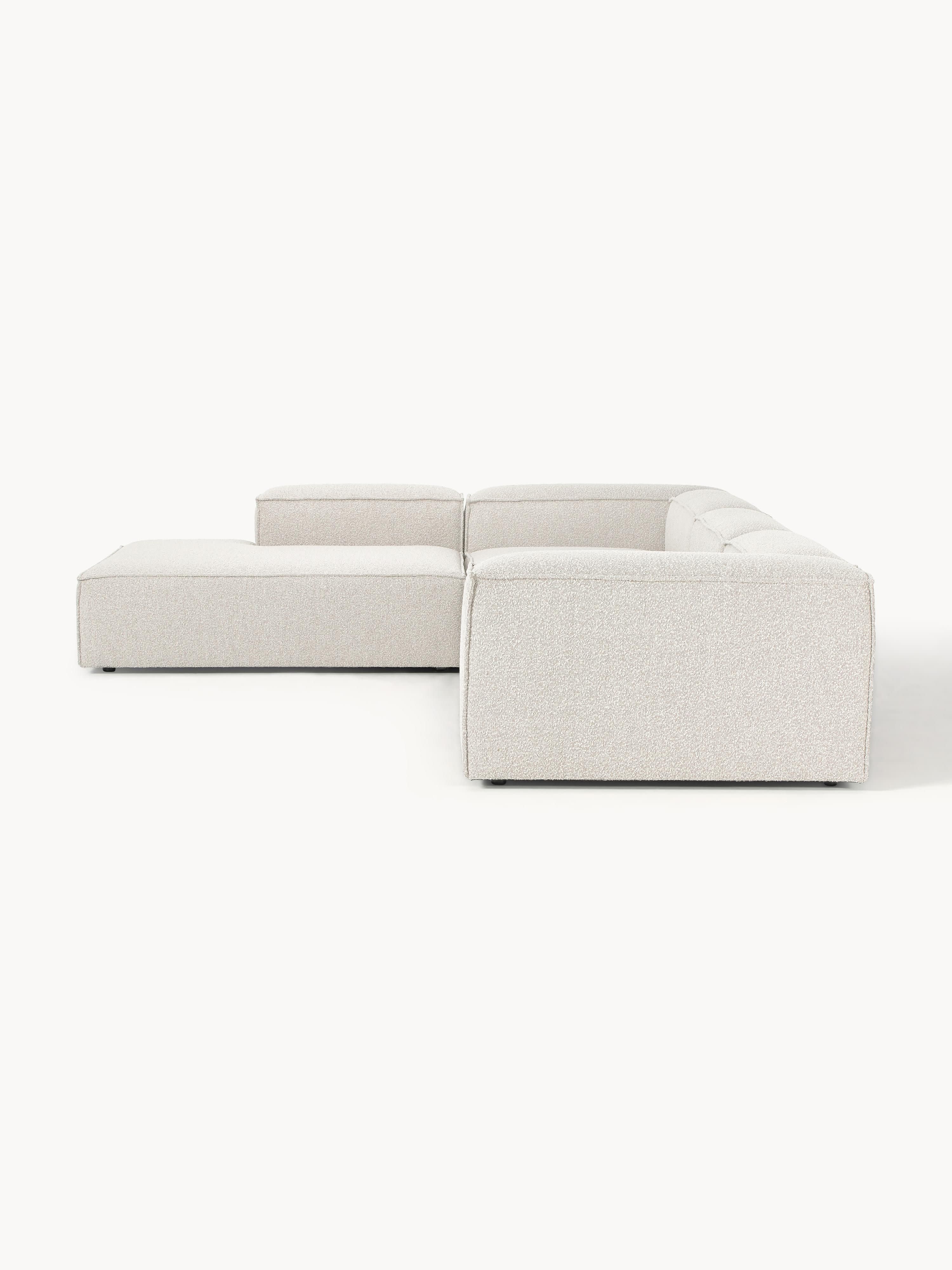 Modulares XL-Ecksofa Lennon (4-Sitzer) aus Bouclé