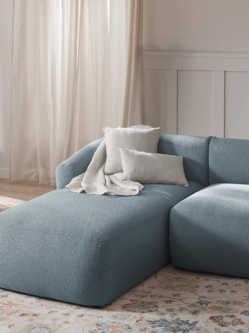 Bouclé-Chaise-Eckmodul Sofia